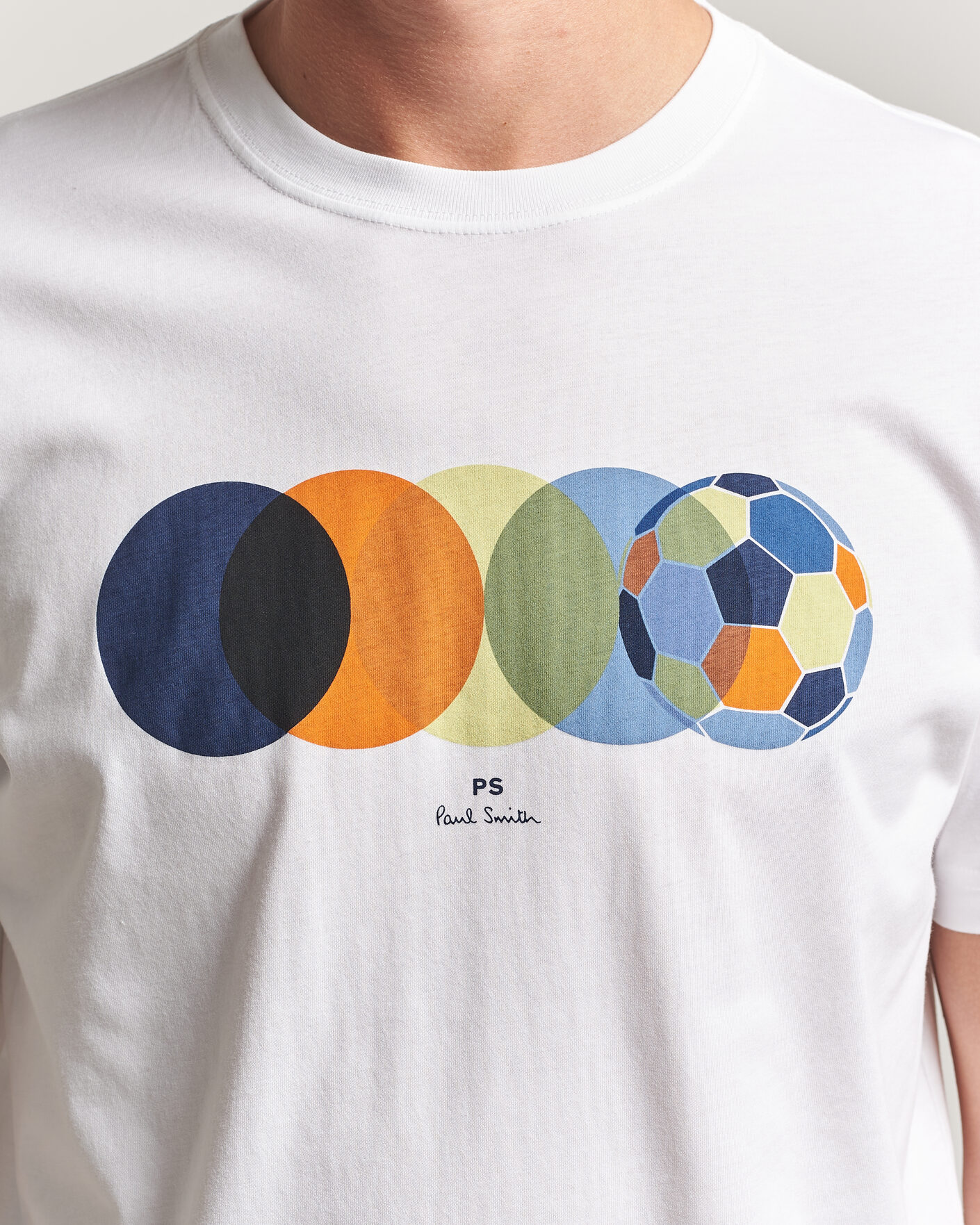 Uomini | T-shirt | PS Paul Smith | Football Crew Neck T-Shirt White
