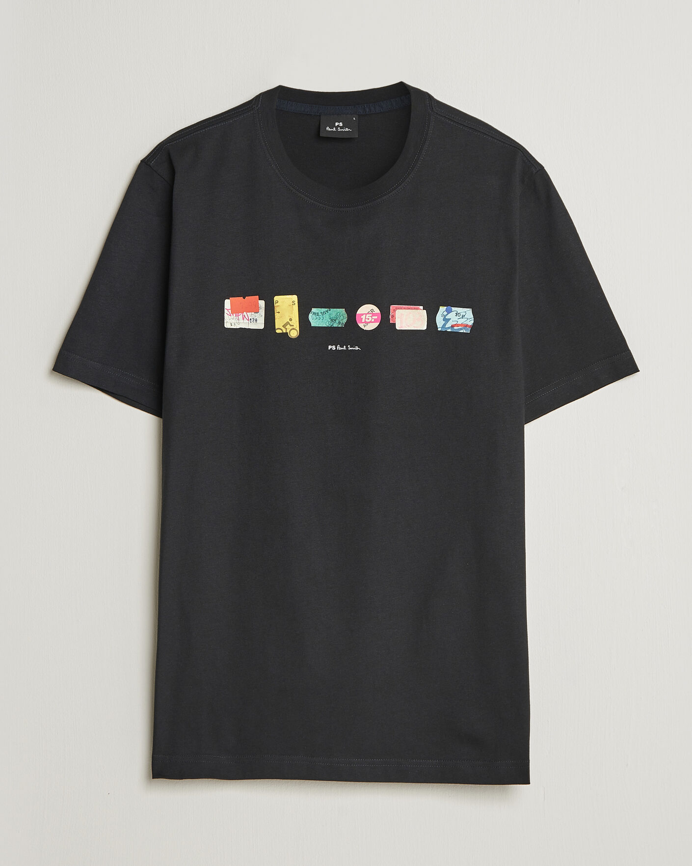 Uomini | T-shirt | PS Paul Smith | In A Row Crew Neck T-Shirt Black