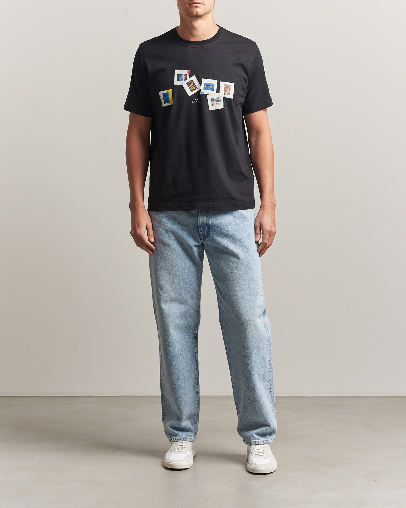 Uomini | T-shirt | PS Paul Smith | Slides Crew Neck T-Shirt Black
