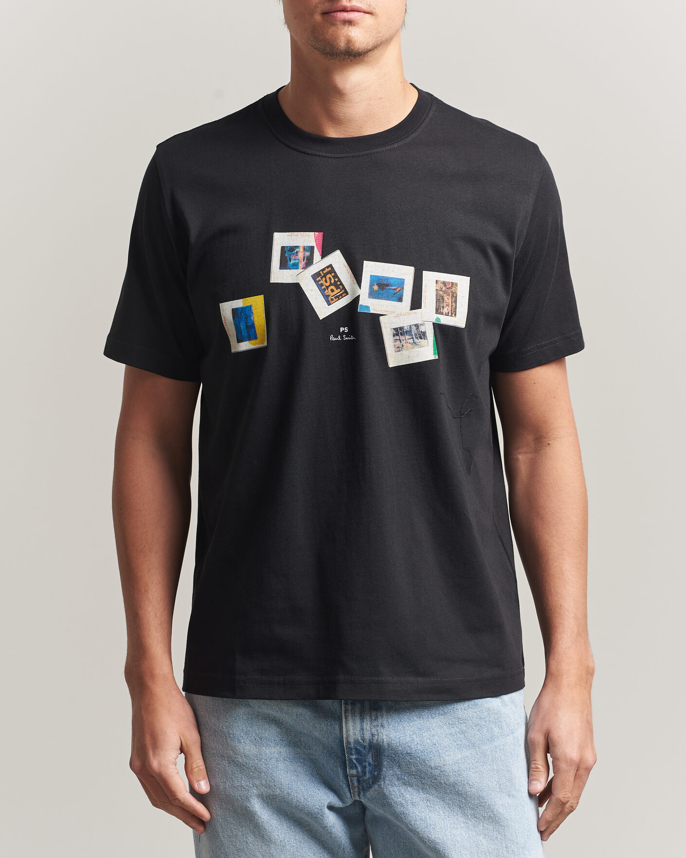 Uomini | T-shirt | PS Paul Smith | Slides Crew Neck T-Shirt Black
