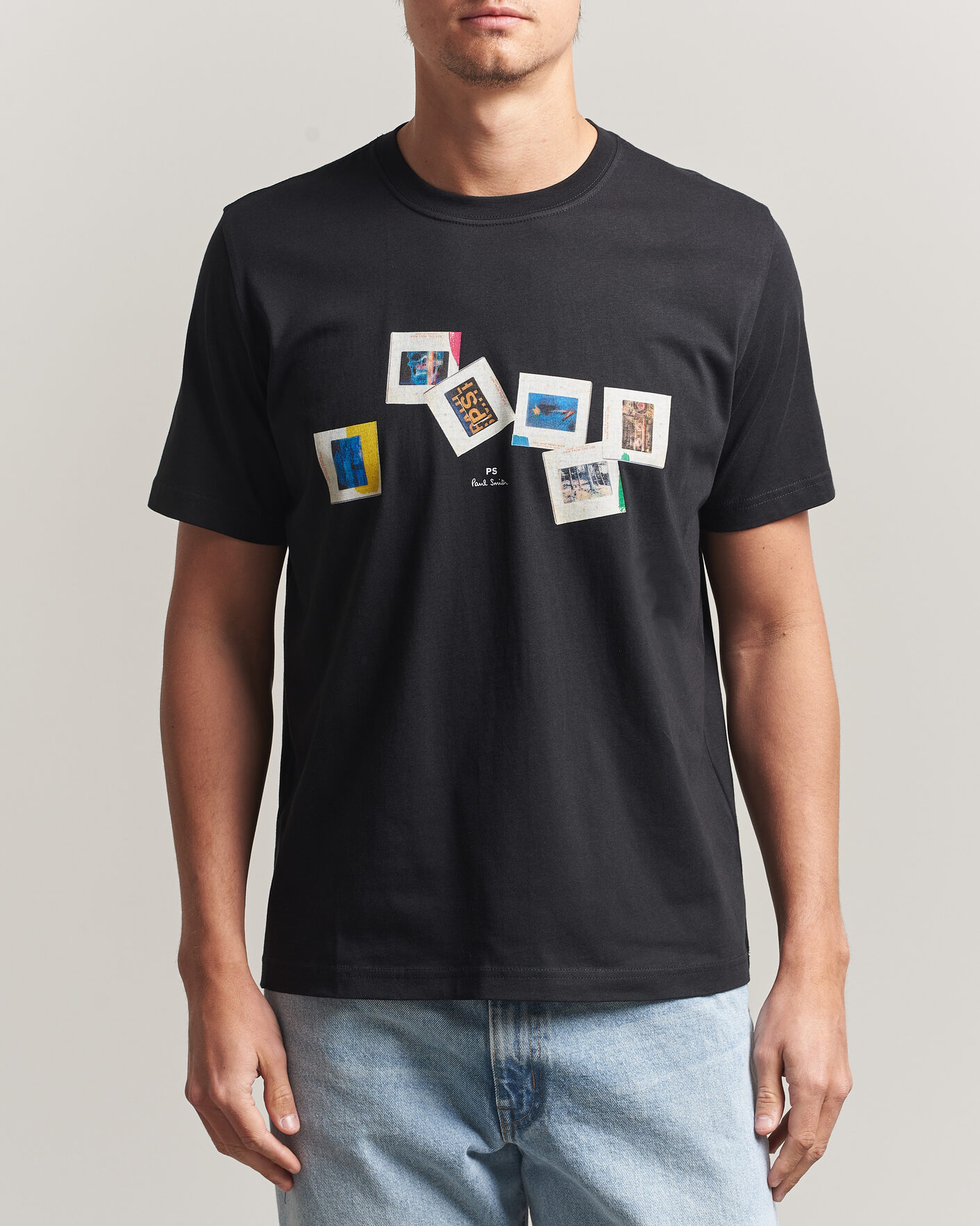 Uomini | T-shirt | PS Paul Smith | Slides Crew Neck T-Shirt Black