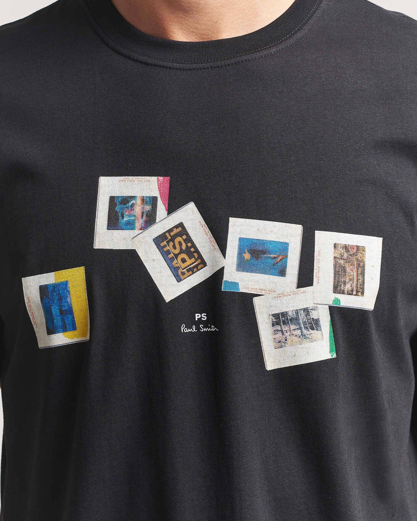 Uomini | T-shirt | PS Paul Smith | Slides Crew Neck T-Shirt Black