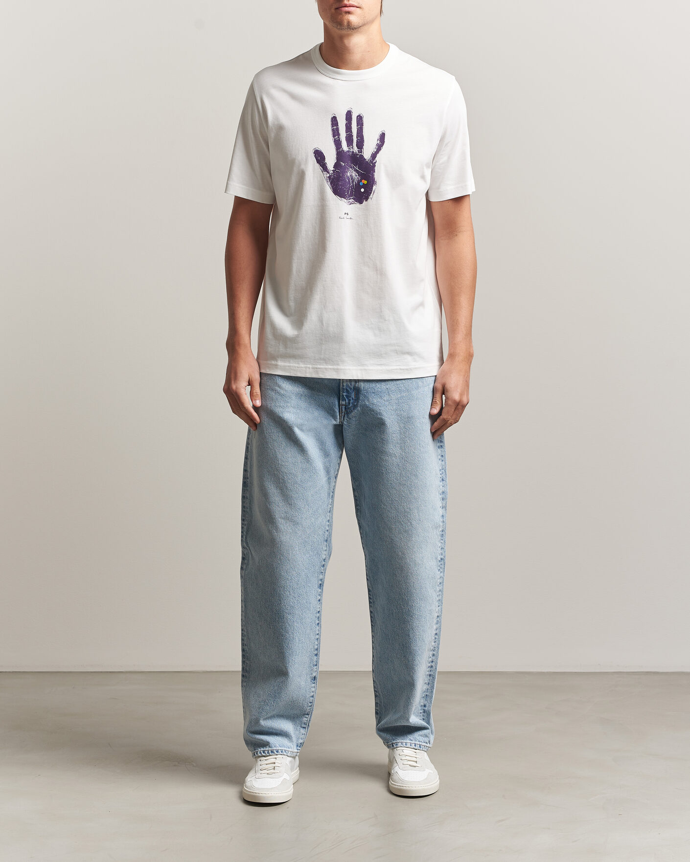 Uomini | T-shirt | PS Paul Smith | Hand Crew Neck T-Shirt White