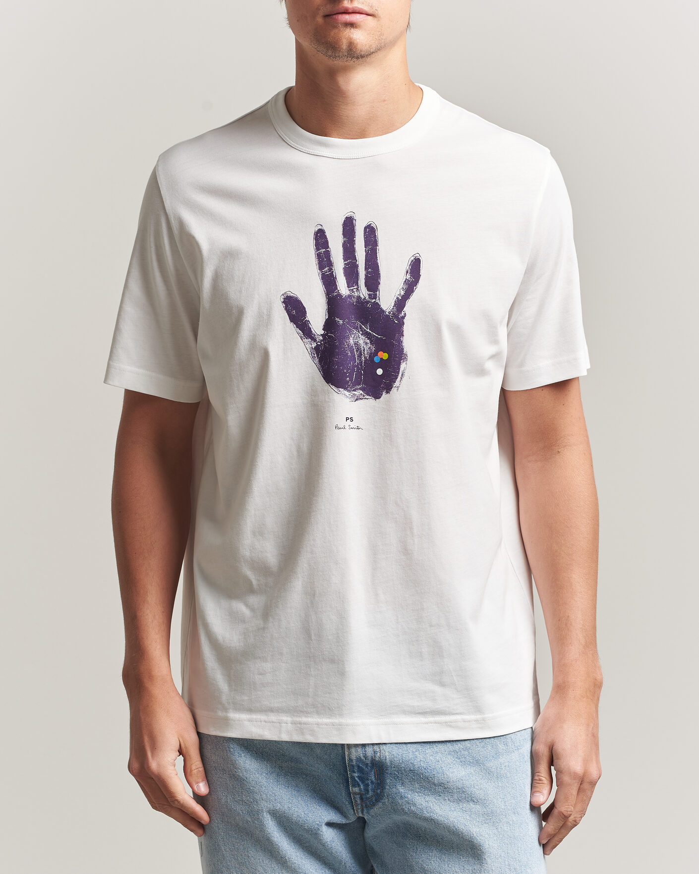 Uomini | T-shirt | PS Paul Smith | Hand Crew Neck T-Shirt White