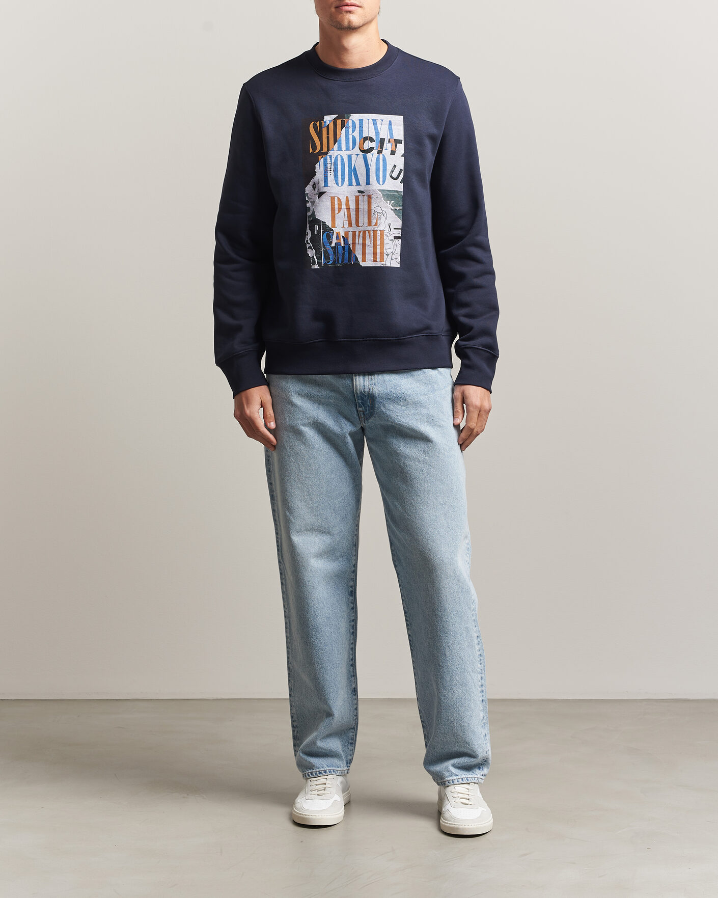 Uomini | Maglieria | PS Paul Smith | Shibuya Tokyo Crew Neck Sweatshirt Navy