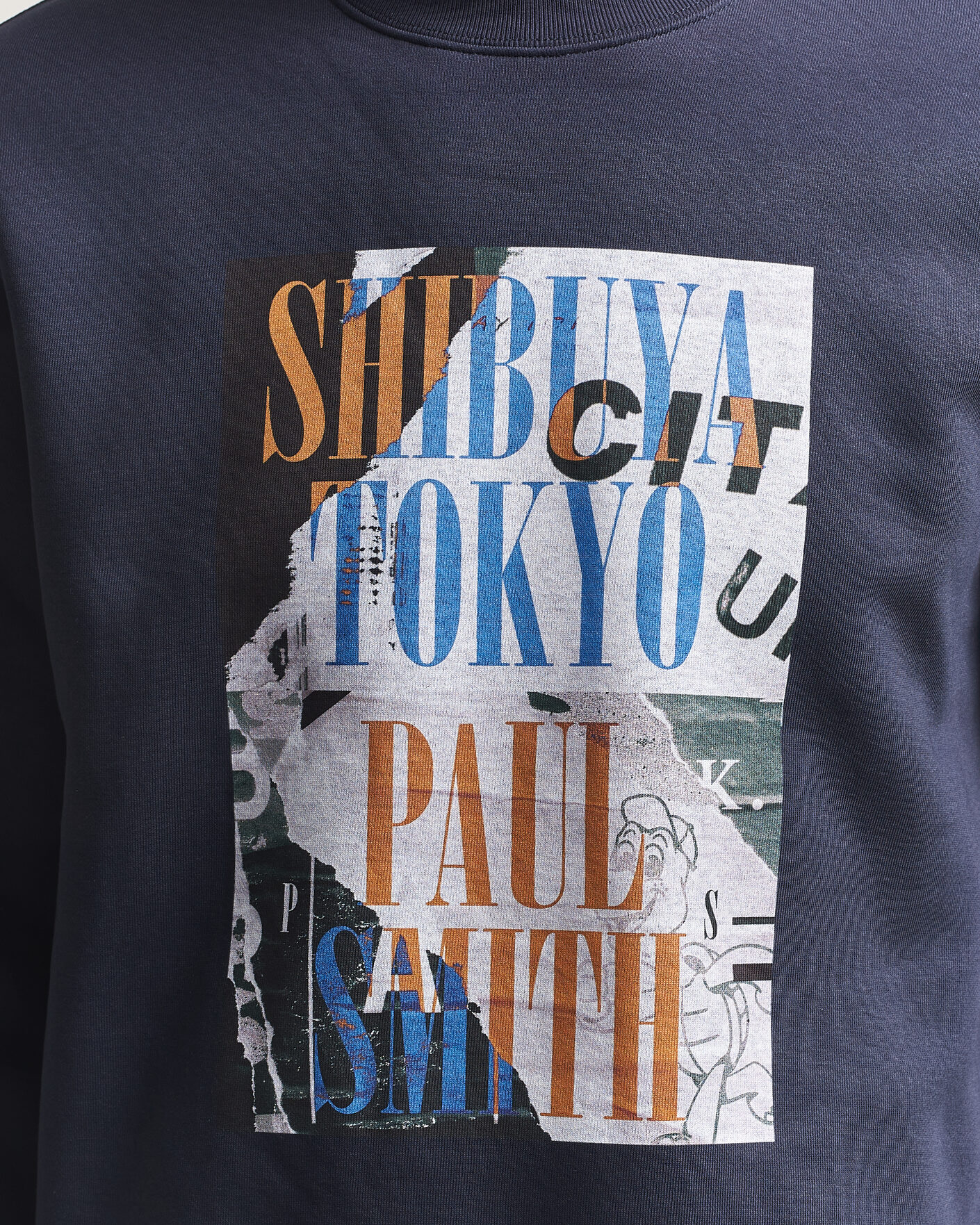 Uomini | Maglieria | PS Paul Smith | Shibuya Tokyo Crew Neck Sweatshirt Navy