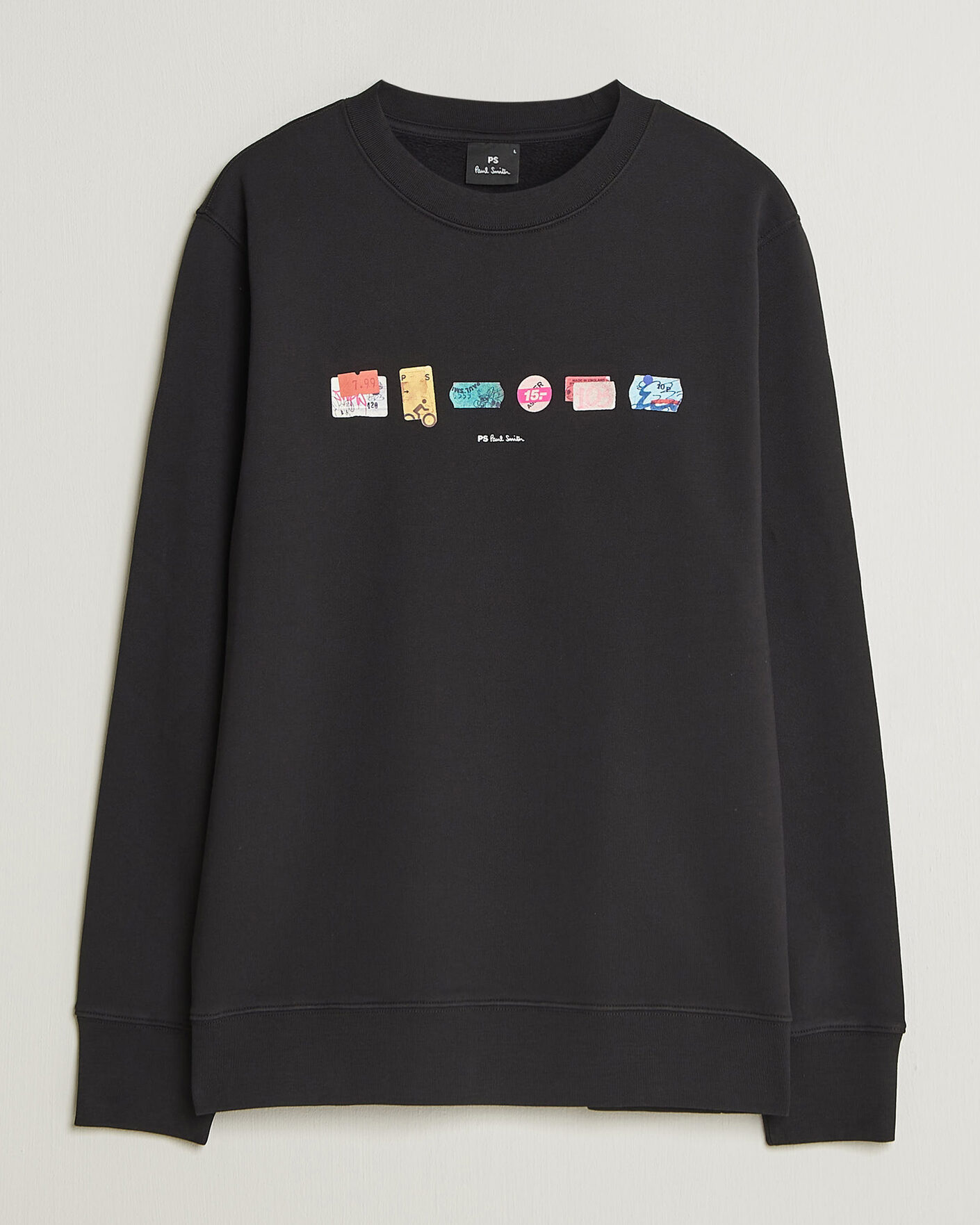 Uomini | Maglieria | PS Paul Smith | In A Row Crew Neck Sweatshirt Black