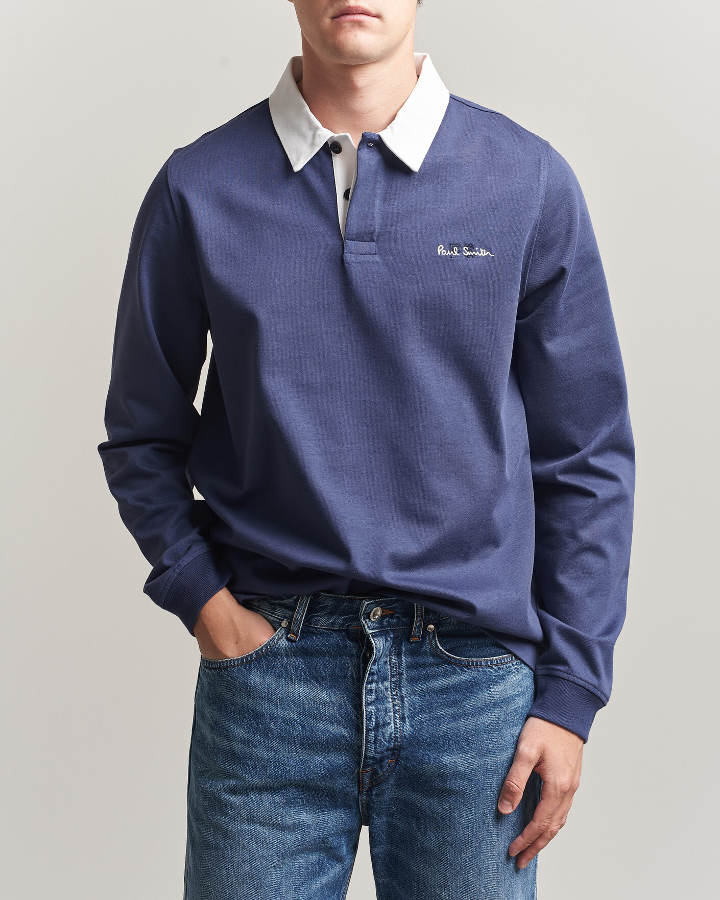 Uomini | Maglieria | PS Paul Smith | Organic Cotton Rugger Blue
