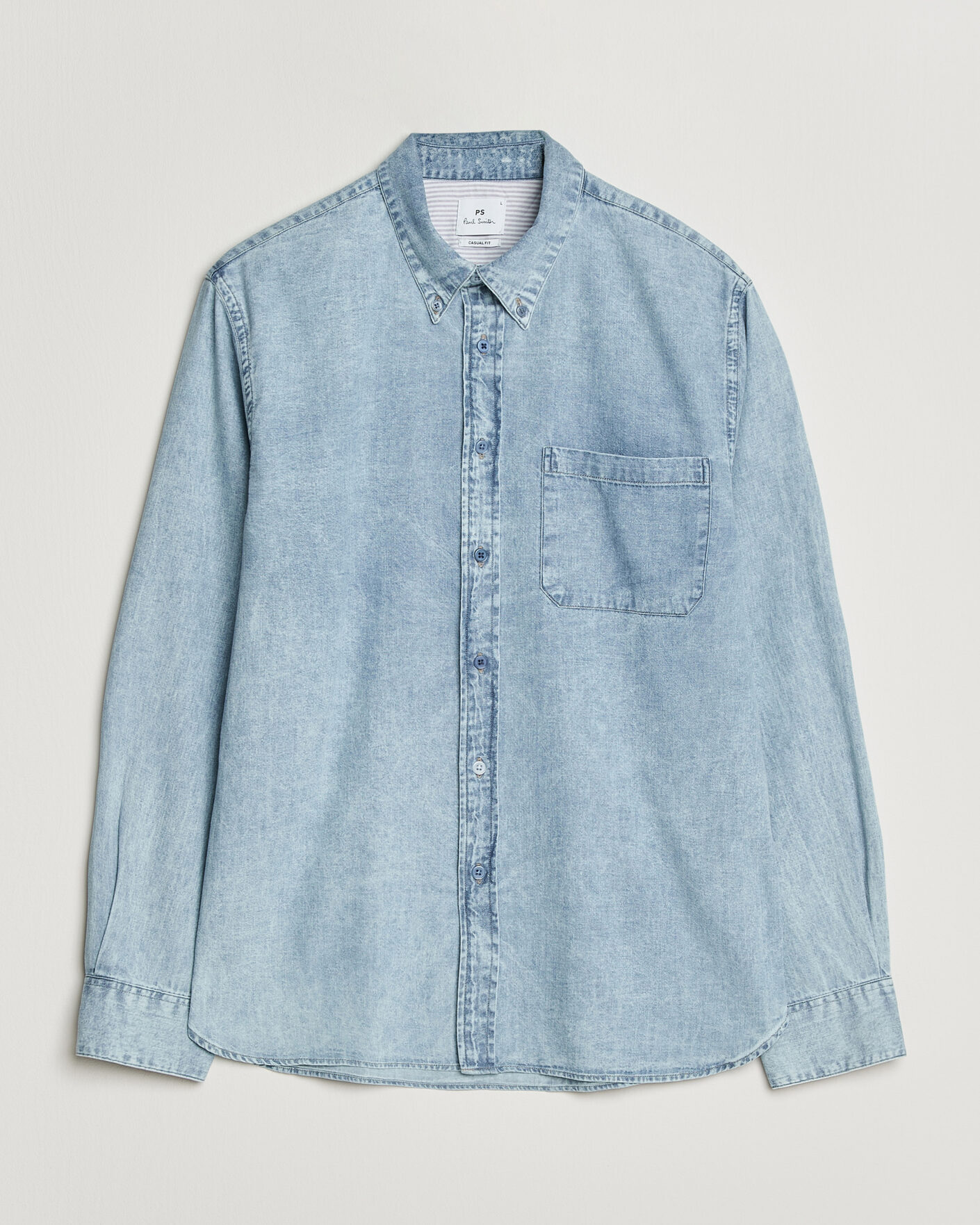 Uomini | Camicie | PS Paul Smith | Casual Fit Denim Shirt Light Blue