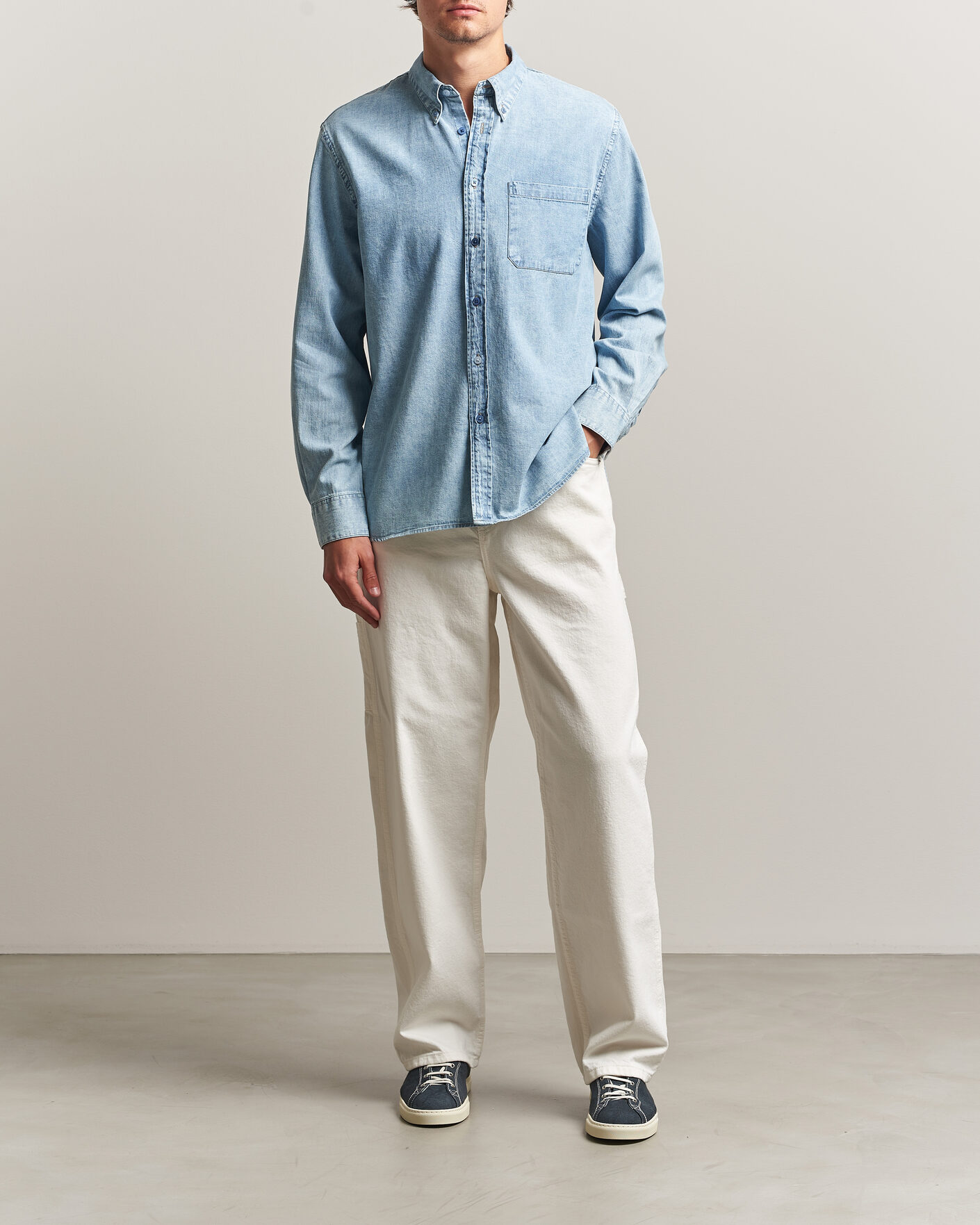 Uomini | Camicie | PS Paul Smith | Casual Fit Denim Shirt Light Blue