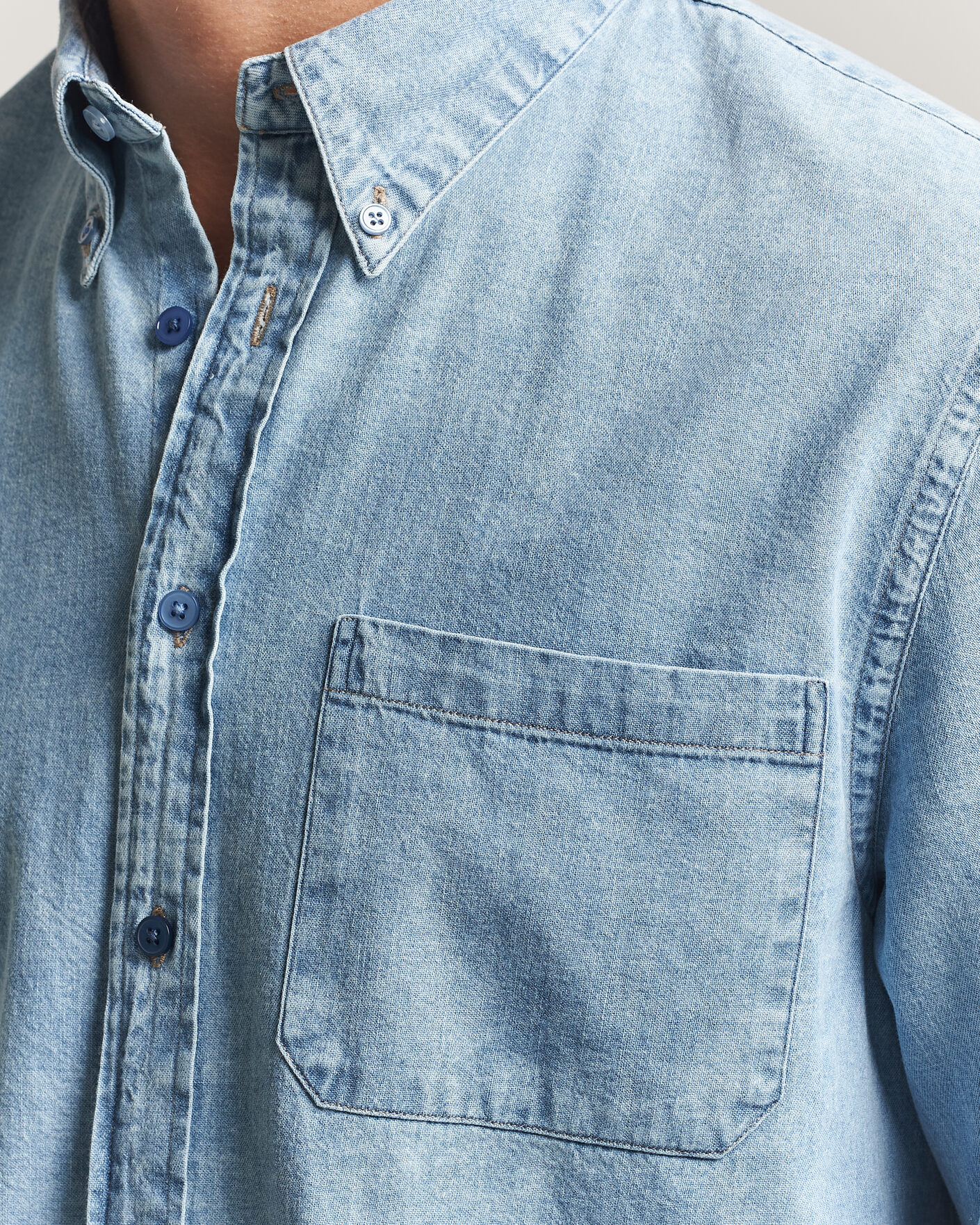 Uomini | Camicie | PS Paul Smith | Casual Fit Denim Shirt Light Blue