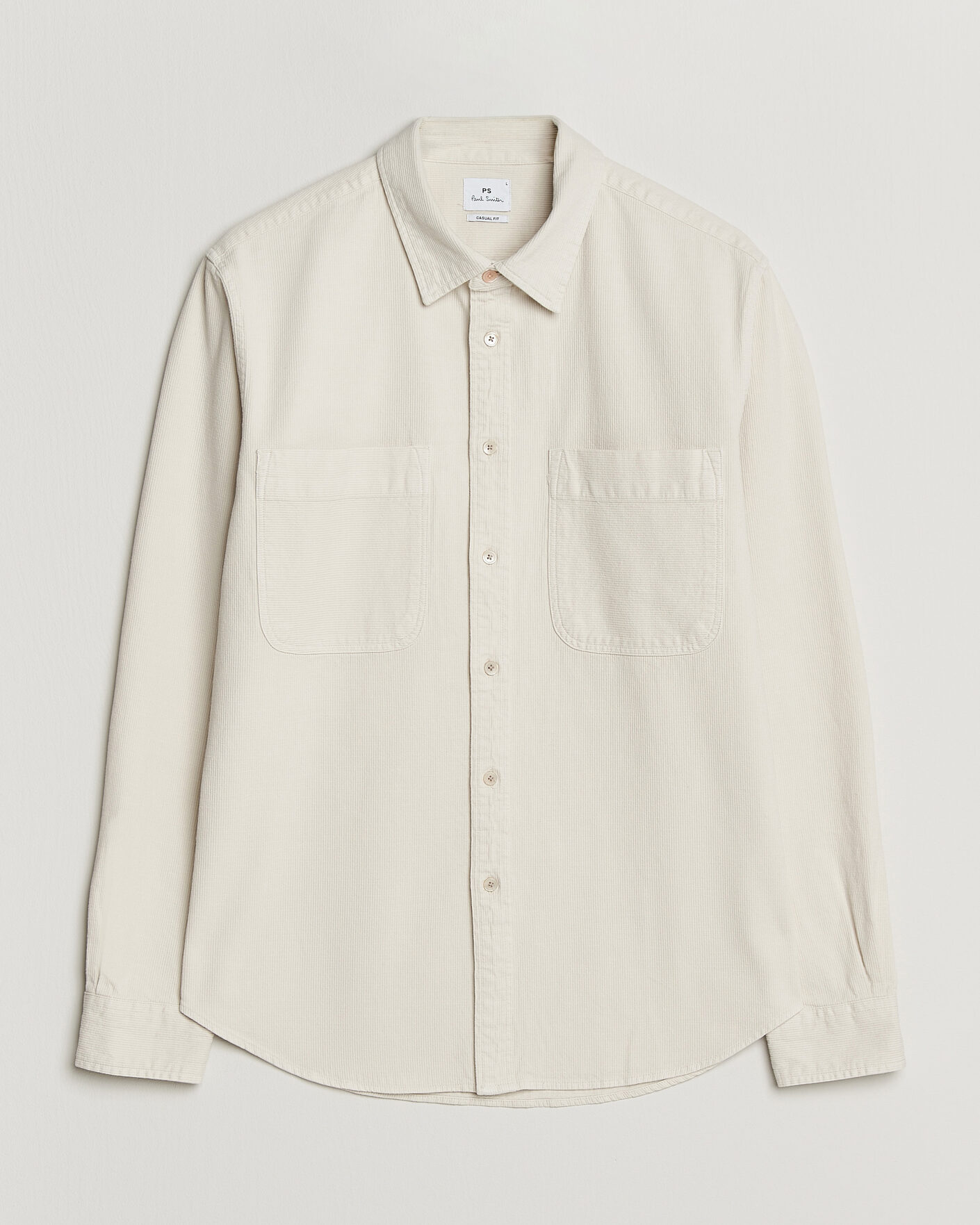 Uomini | Camicie | PS Paul Smith | Casual Fit Cotton Overshirt Off White