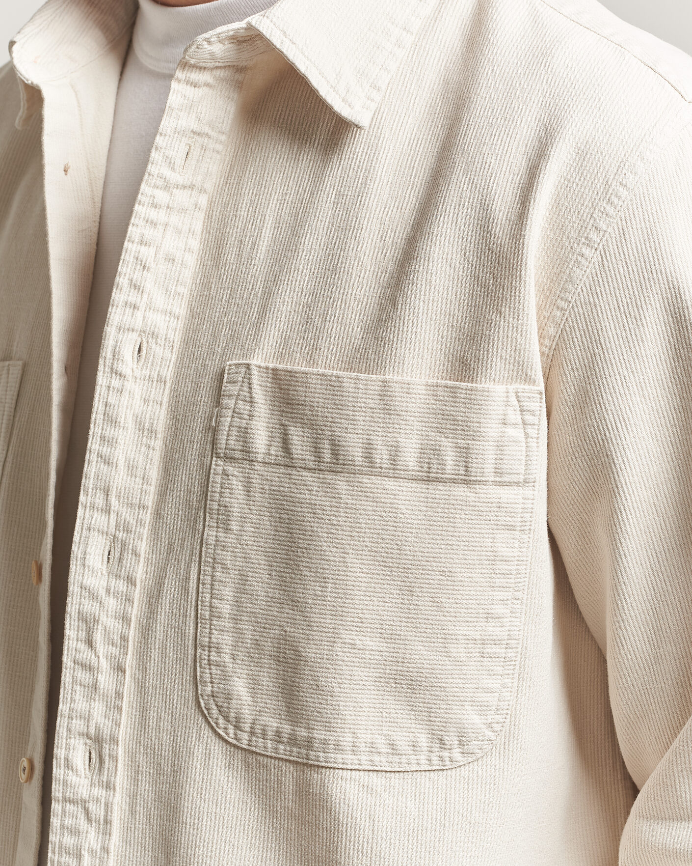 Uomini | Camicie | PS Paul Smith | Casual Fit Cotton Overshirt Off White