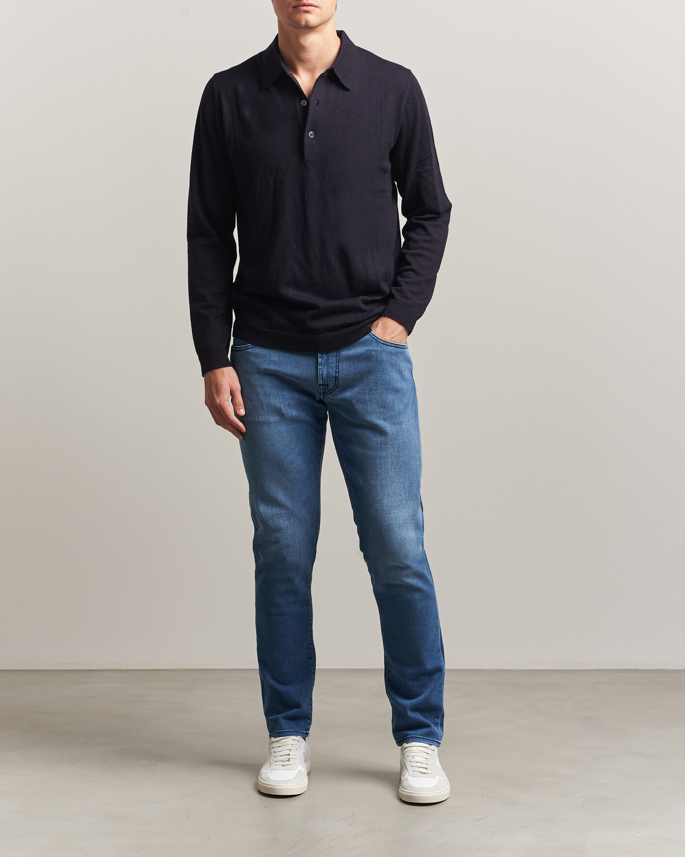 Uomini | Jeans | Tramarossa | Michelangelo Stretch Relax Jeans Mid Blue
