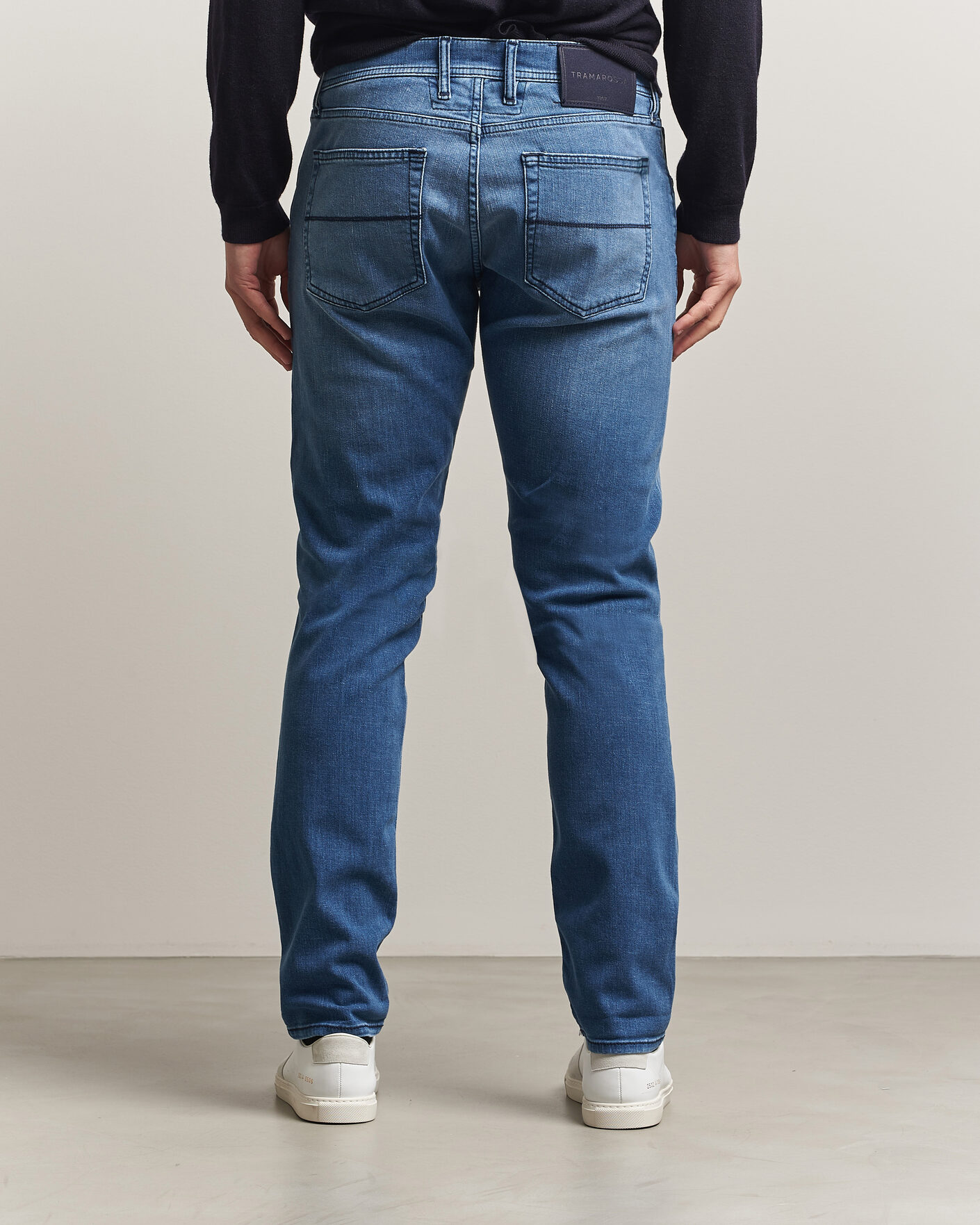Uomini | Jeans | Tramarossa | Michelangelo Stretch Relax Jeans Mid Blue