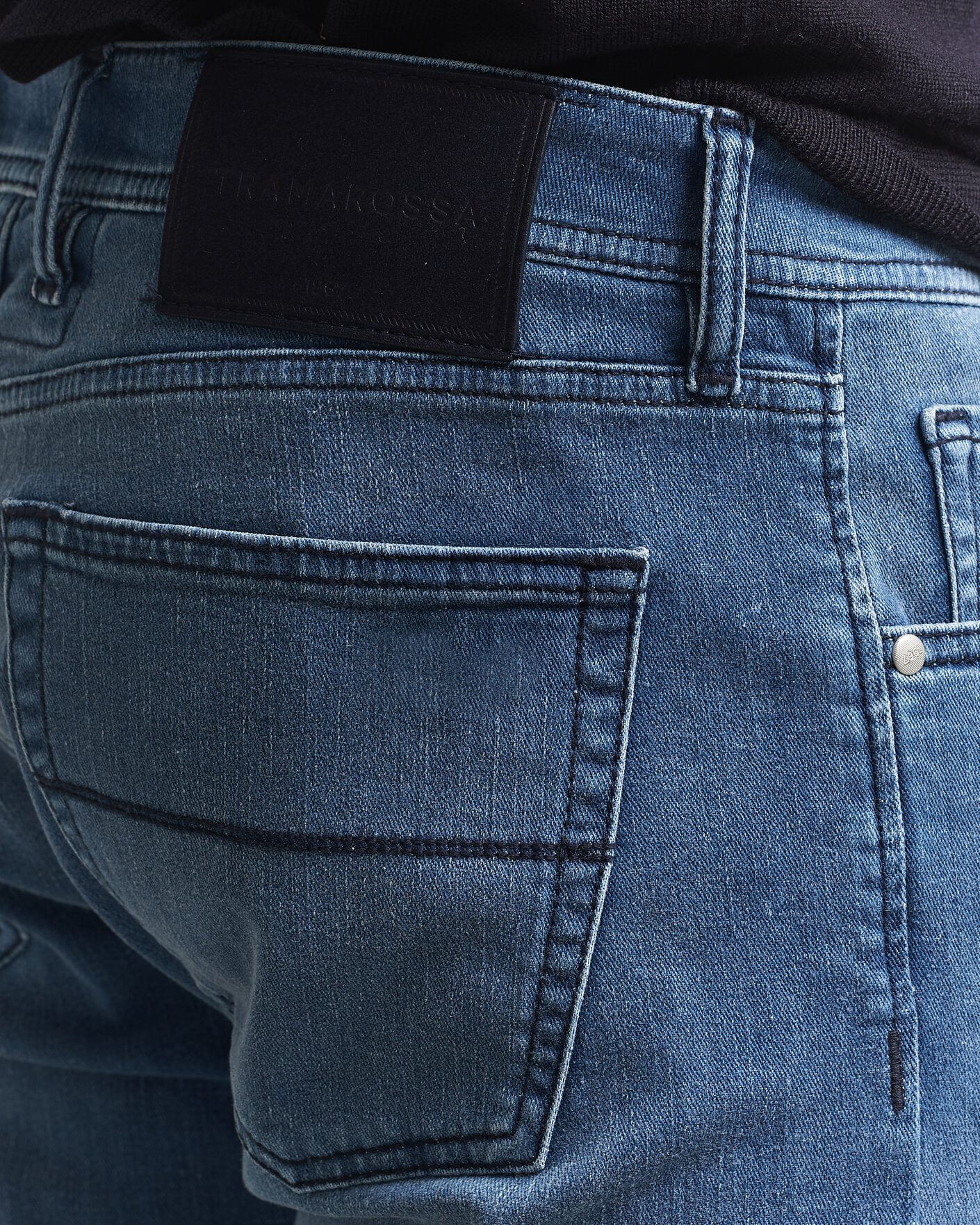 Uomini | Jeans | Tramarossa | Michelangelo Stretch Relax Jeans Mid Blue