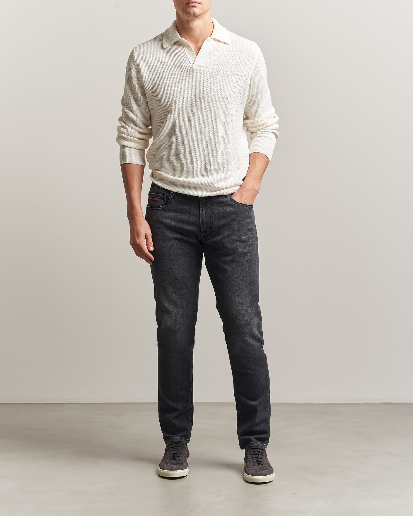 Uomini | Jeans | Tramarossa | Michelangelo Stretch Relax Jeans Carbon Grey