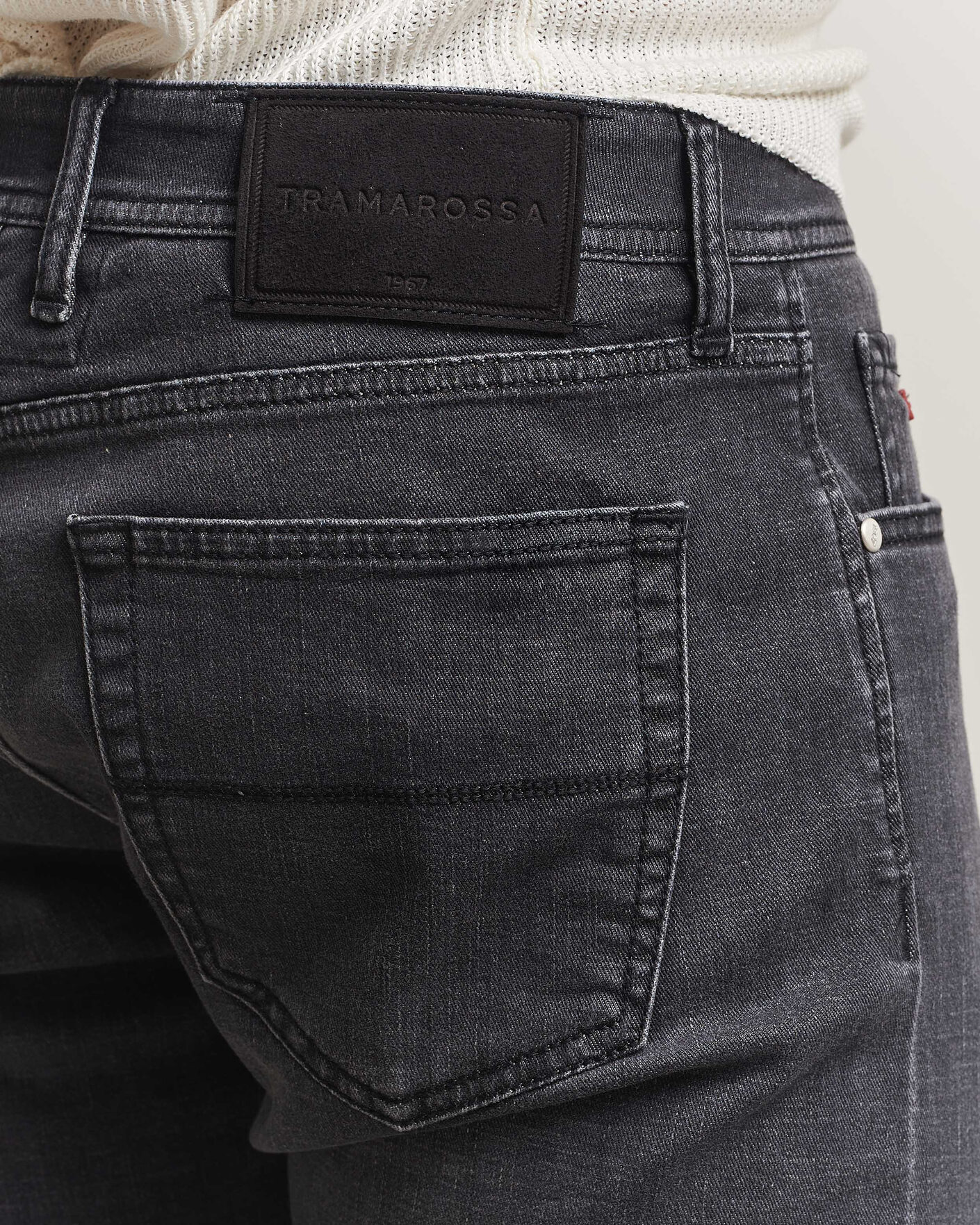 Uomini | Jeans | Tramarossa | Michelangelo Stretch Relax Jeans Carbon Grey