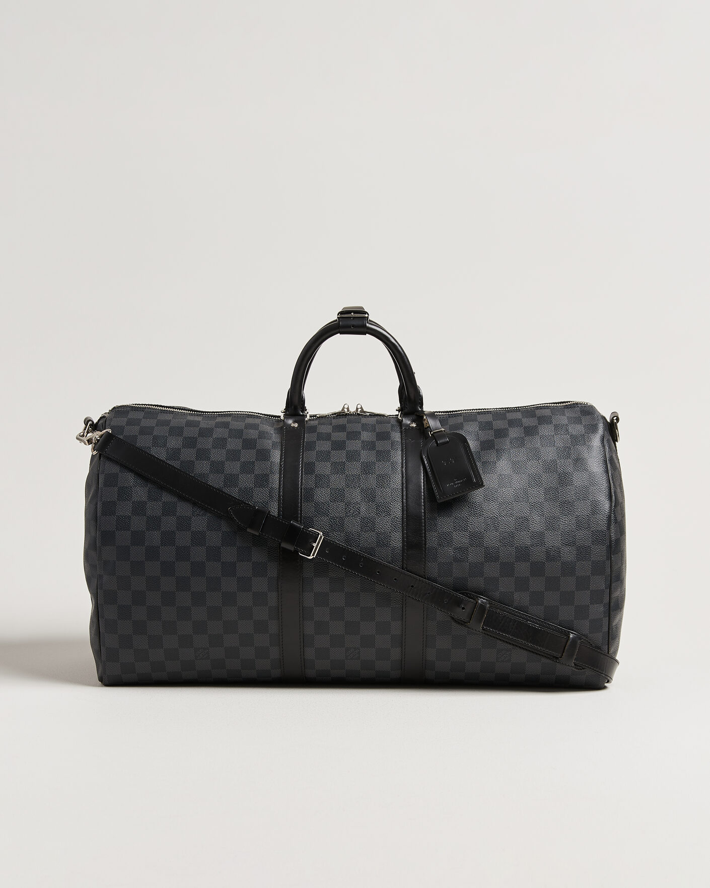 Uomini | Pre-Owned & Vintage Bags | Louis Vuitton Pre-Owned | Keepall 55 Bandouliére Damier Graphite
