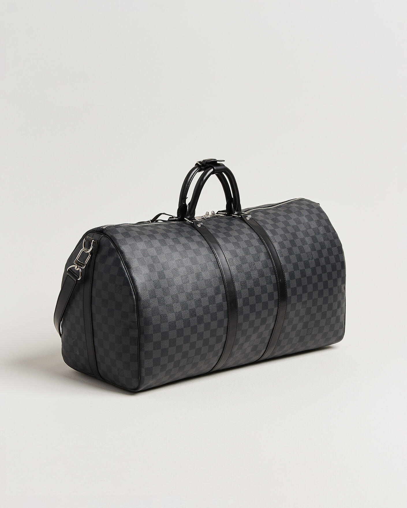 Uomini | Pre-Owned & Vintage Bags | Louis Vuitton Pre-Owned | Keepall 55 Bandouliére Damier Graphite