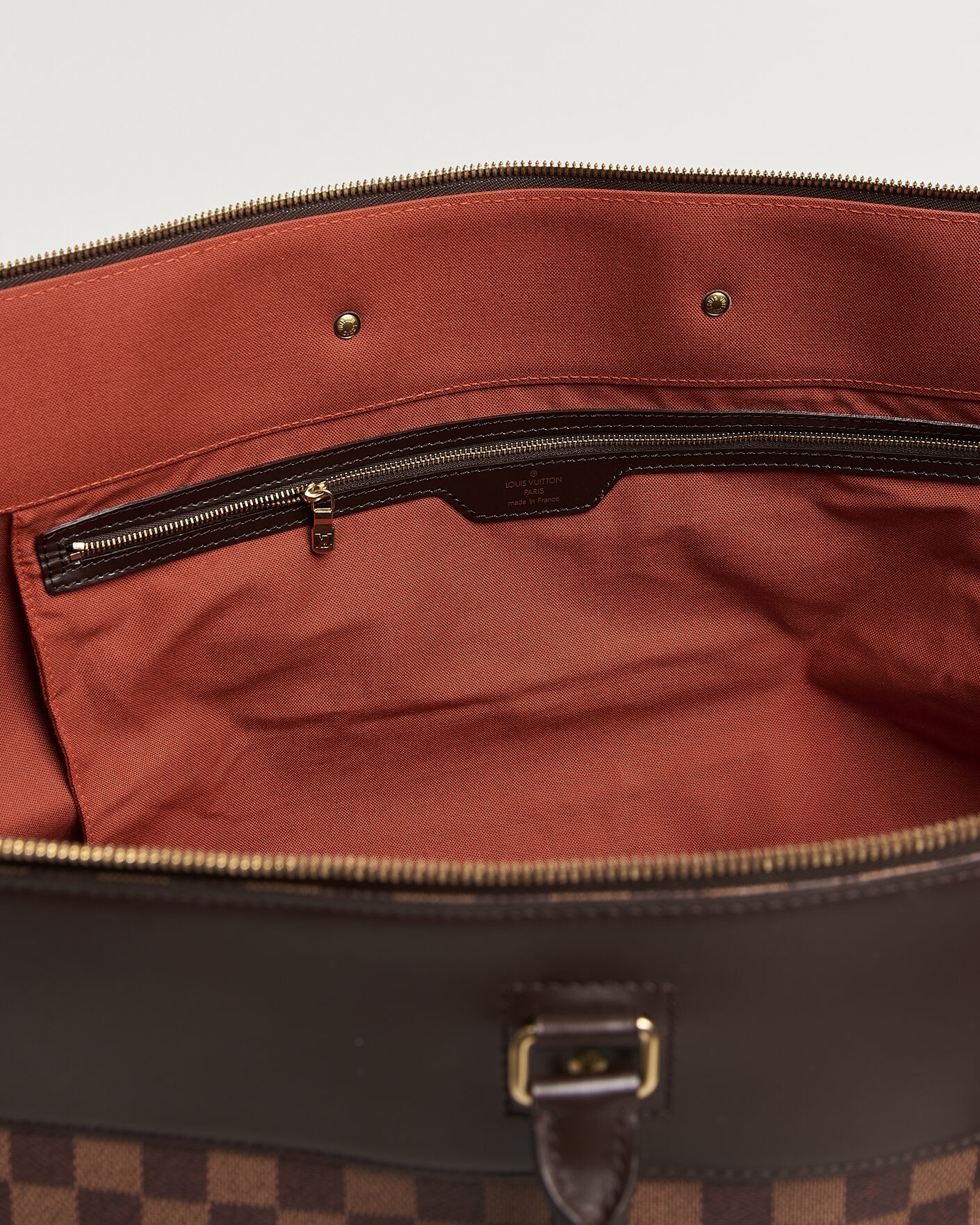 Uomini | Pre-Owned & Vintage Bags | Louis Vuitton Pre-Owned | Greenwich GM Travel Bag Damier Ebene