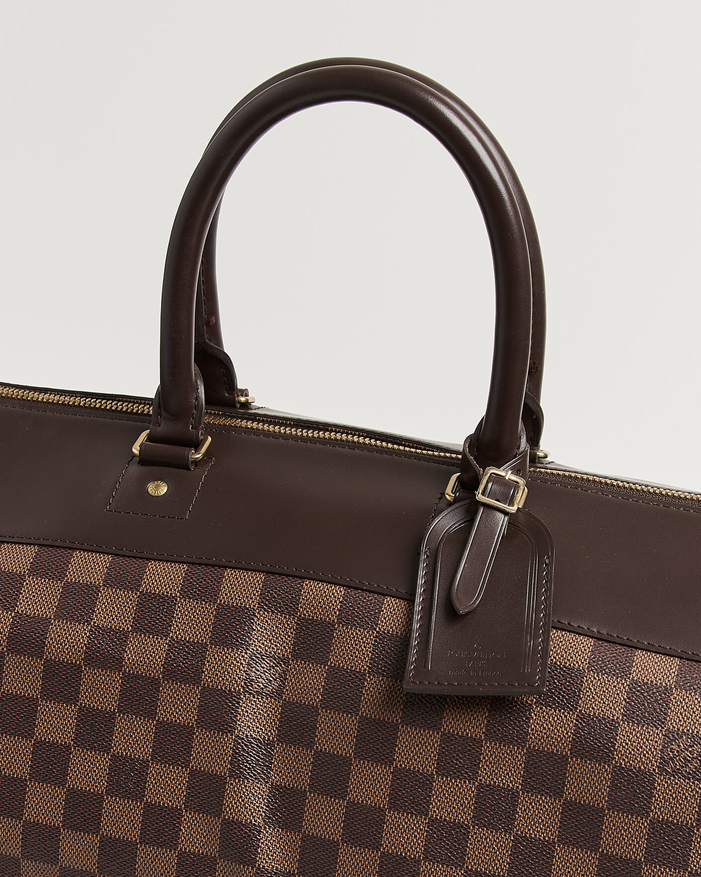 Uomini | Pre-Owned & Vintage Bags | Louis Vuitton Pre-Owned | Greenwich GM Travel Bag Damier Ebene