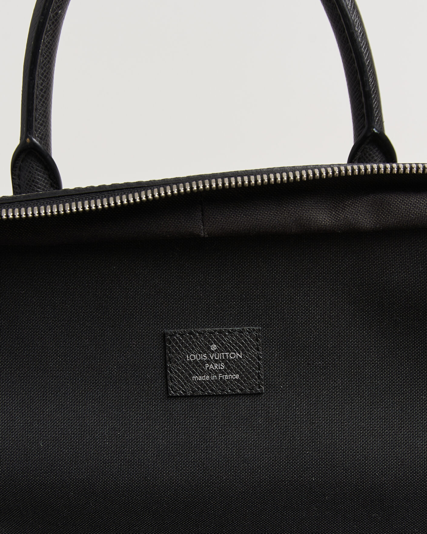Uomini | Pre-Owned & Vintage Bags | Louis Vuitton Pre-Owned | Overnight Bag Taiga Leather Black