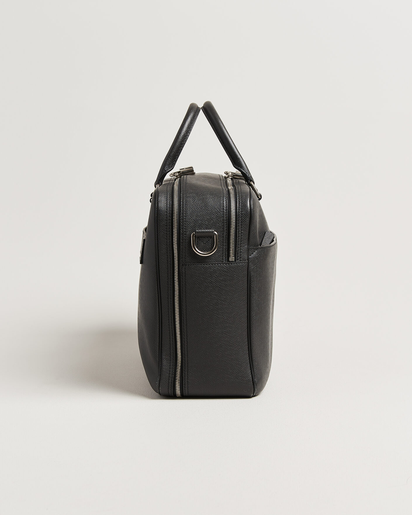 Uomini | Pre-Owned & Vintage Bags | Louis Vuitton Pre-Owned | Overnight Bag Taiga Leather Black