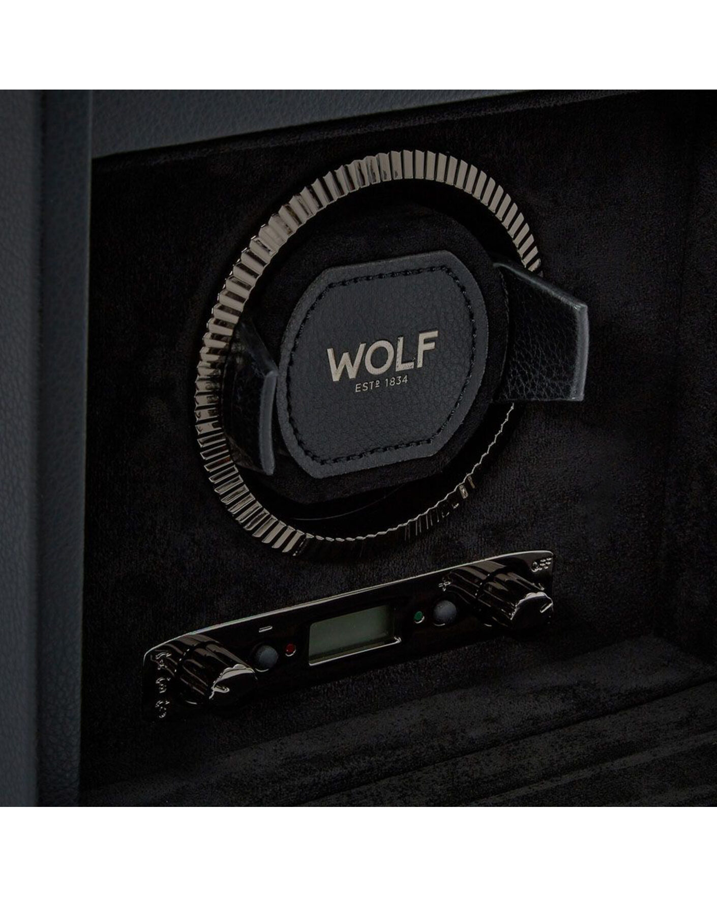 Uomini | Orologi & Portagioielli | WOLF | British Racing Single Watch Winder With Storage Black