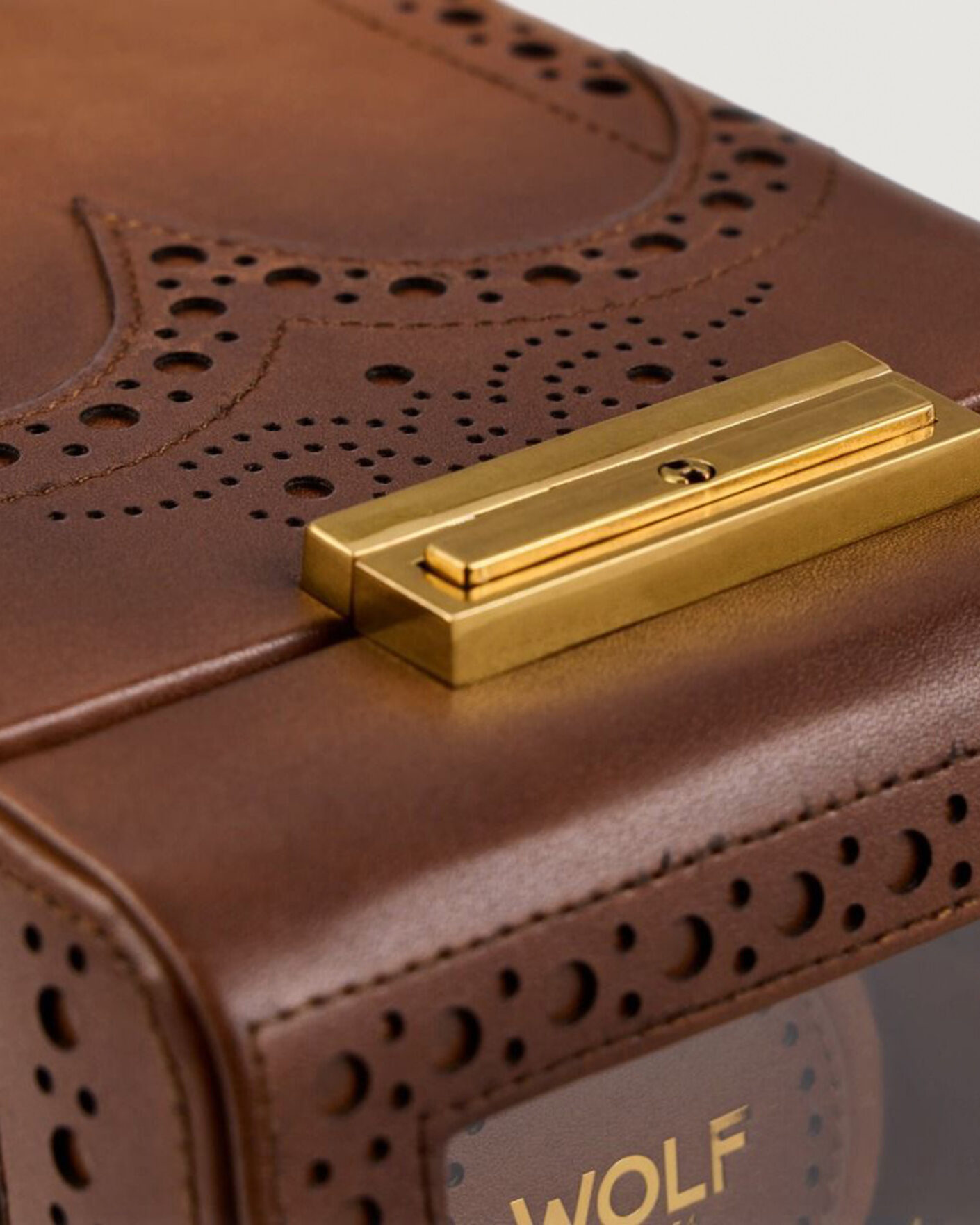 Uomini | Orologi & Portagioielli | WOLF | Brouge Single Watch Winder Burnished Brown