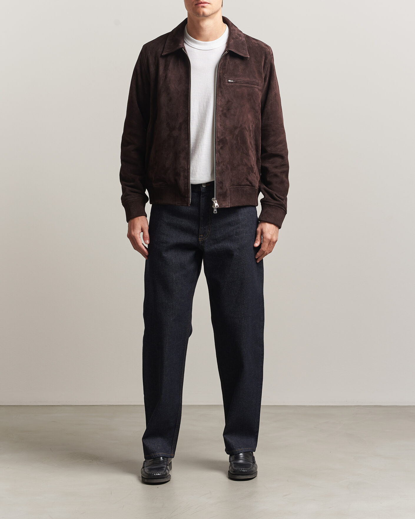 Uomini | Giacche | NN07 | Owen Suede Jacket Dusky Port