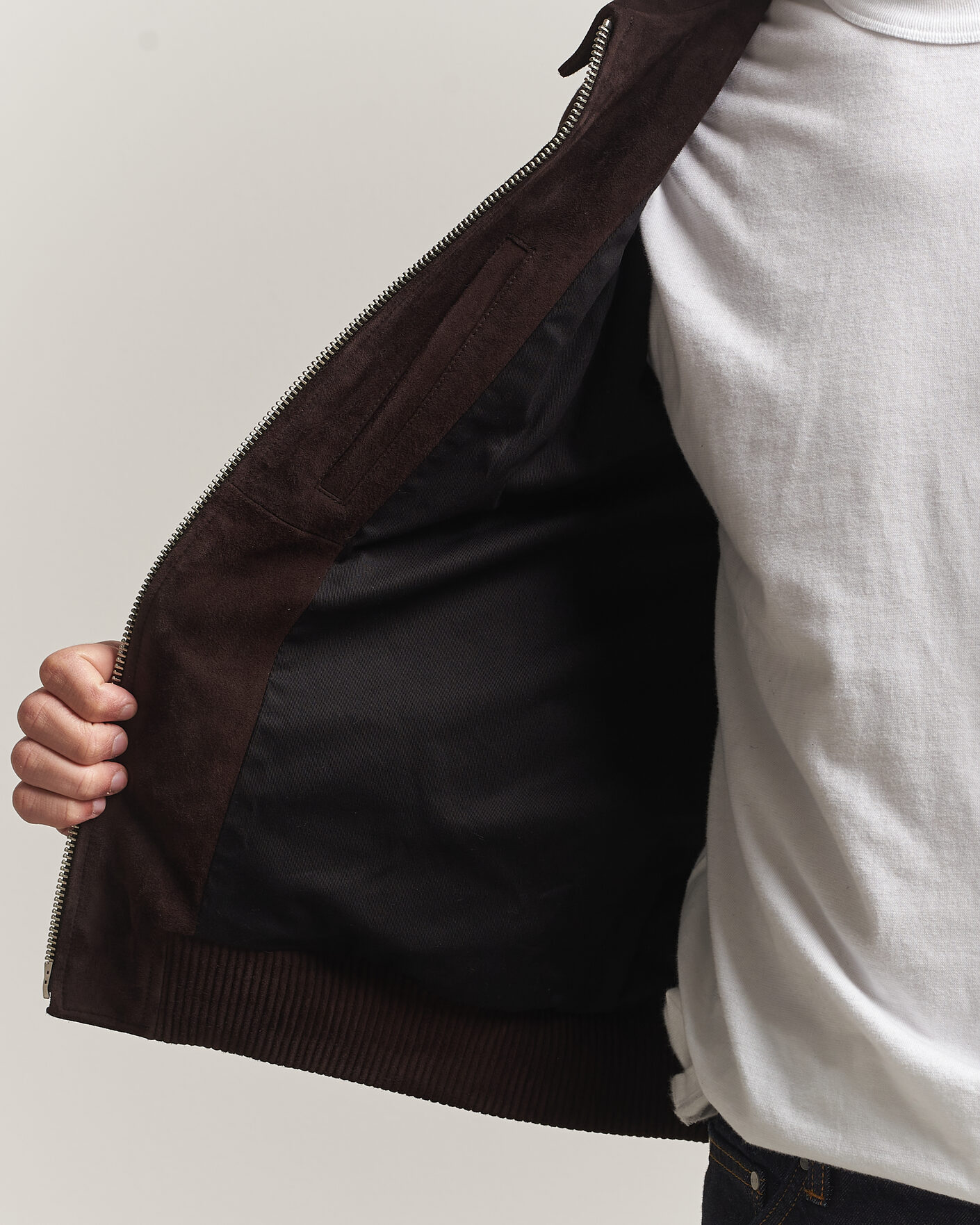 Uomini | Giacche | NN07 | Owen Suede Jacket Dusky Port