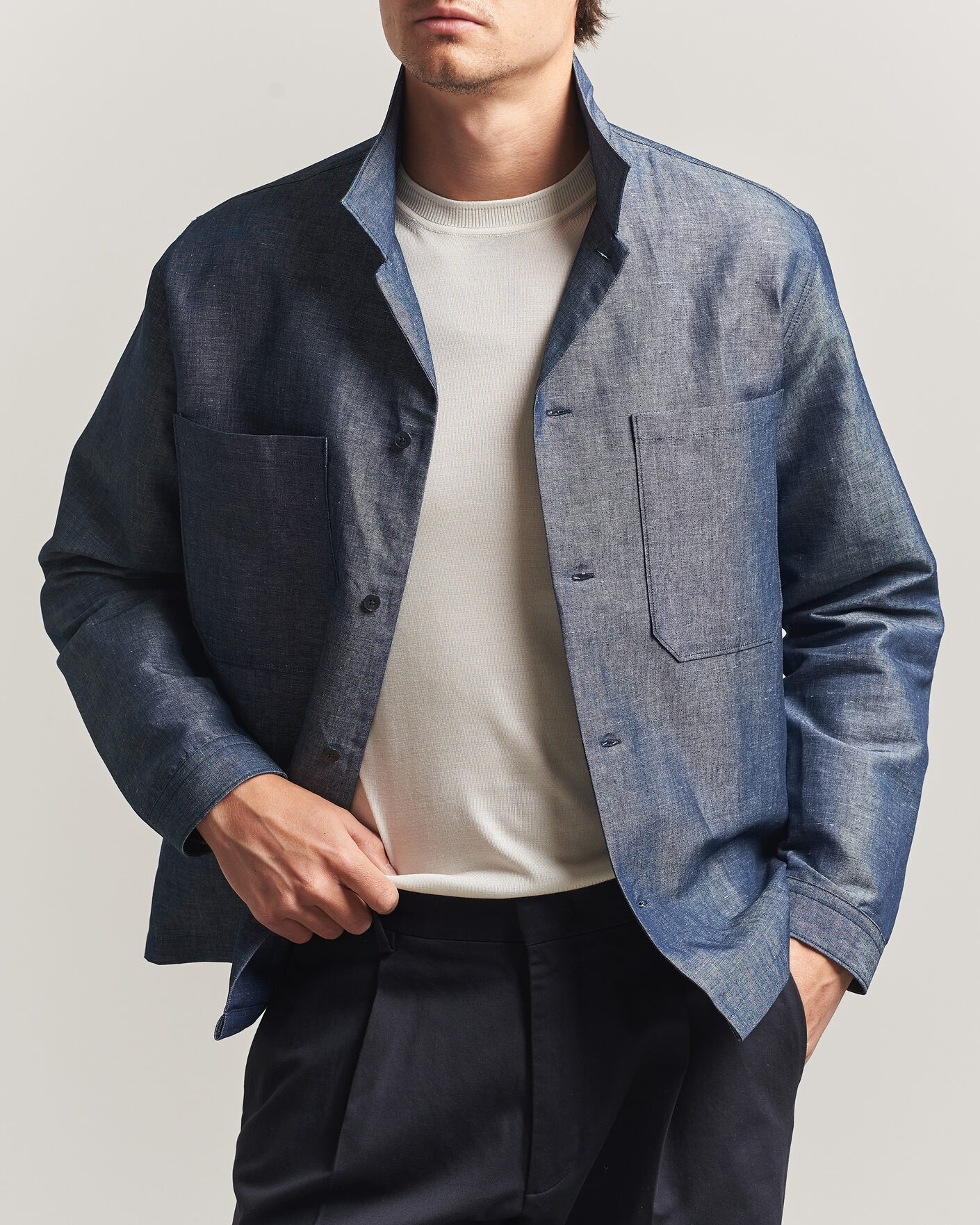 Uomini | Camicie | NN07 | Rob Denim Overshirt Raw Indigo