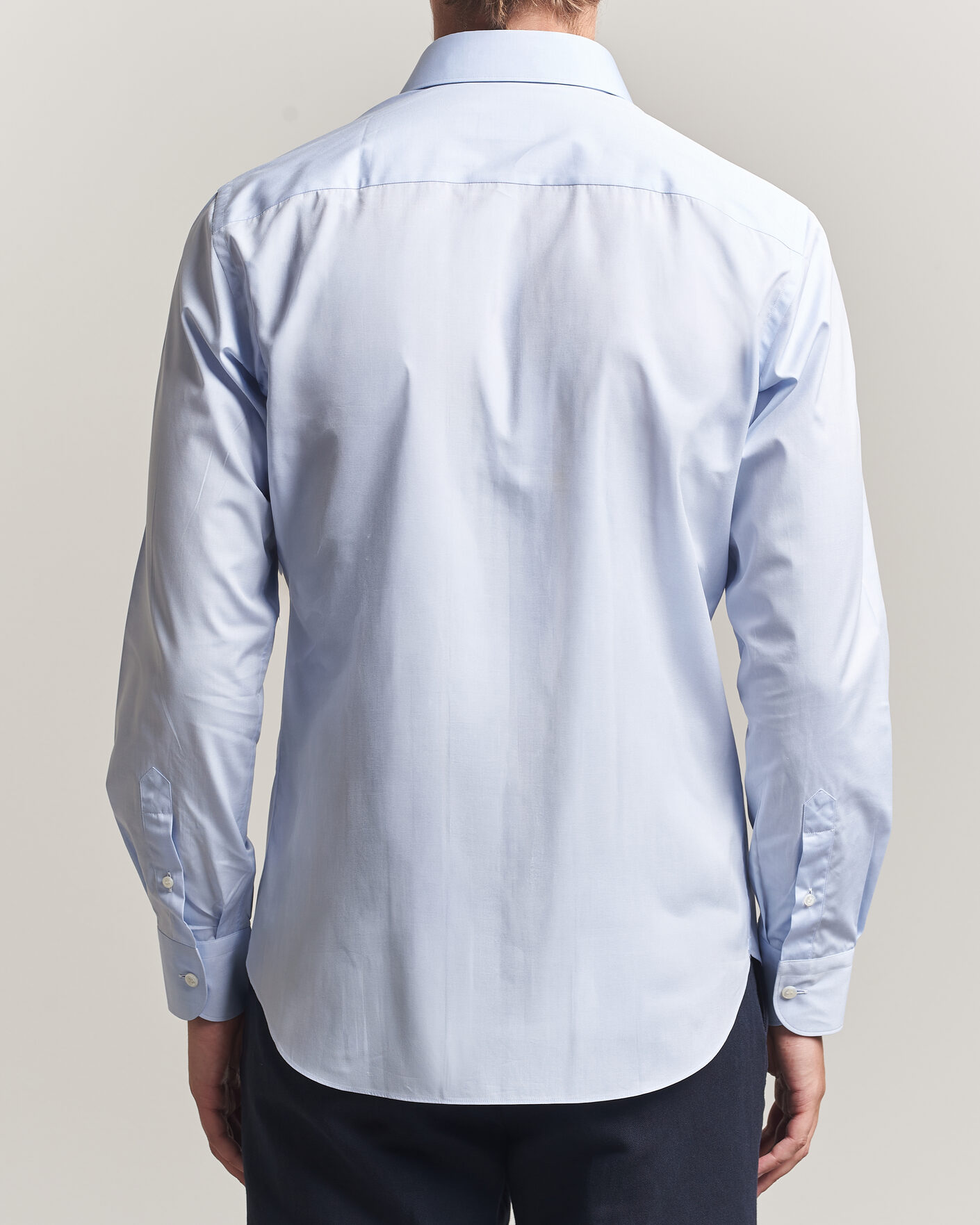 Uomini | Camicie | Brioni | Poplin Cotton Dress Shirt Light Blue
