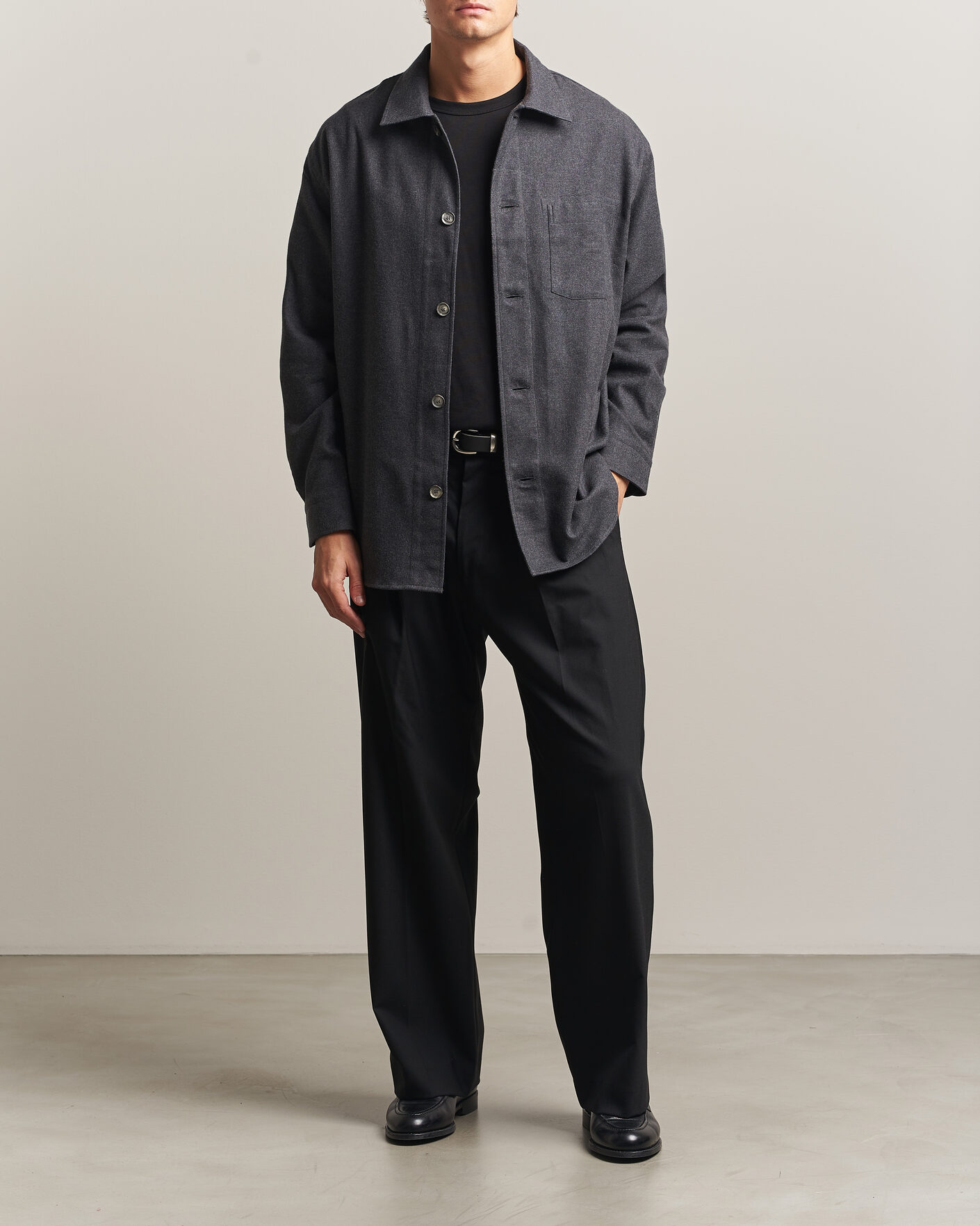Uomini | Camicie | Brioni | Cotton/Cashmere Overshirt Grey Melange