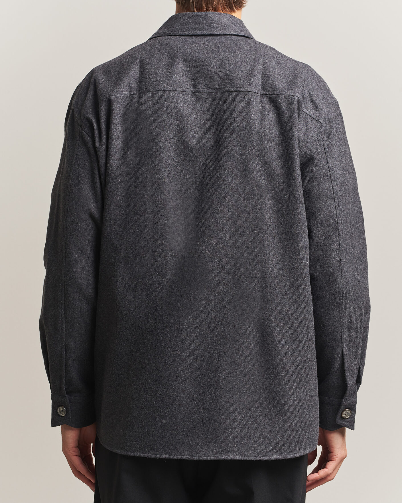 Uomini | Camicie | Brioni | Cotton/Cashmere Overshirt Grey Melange