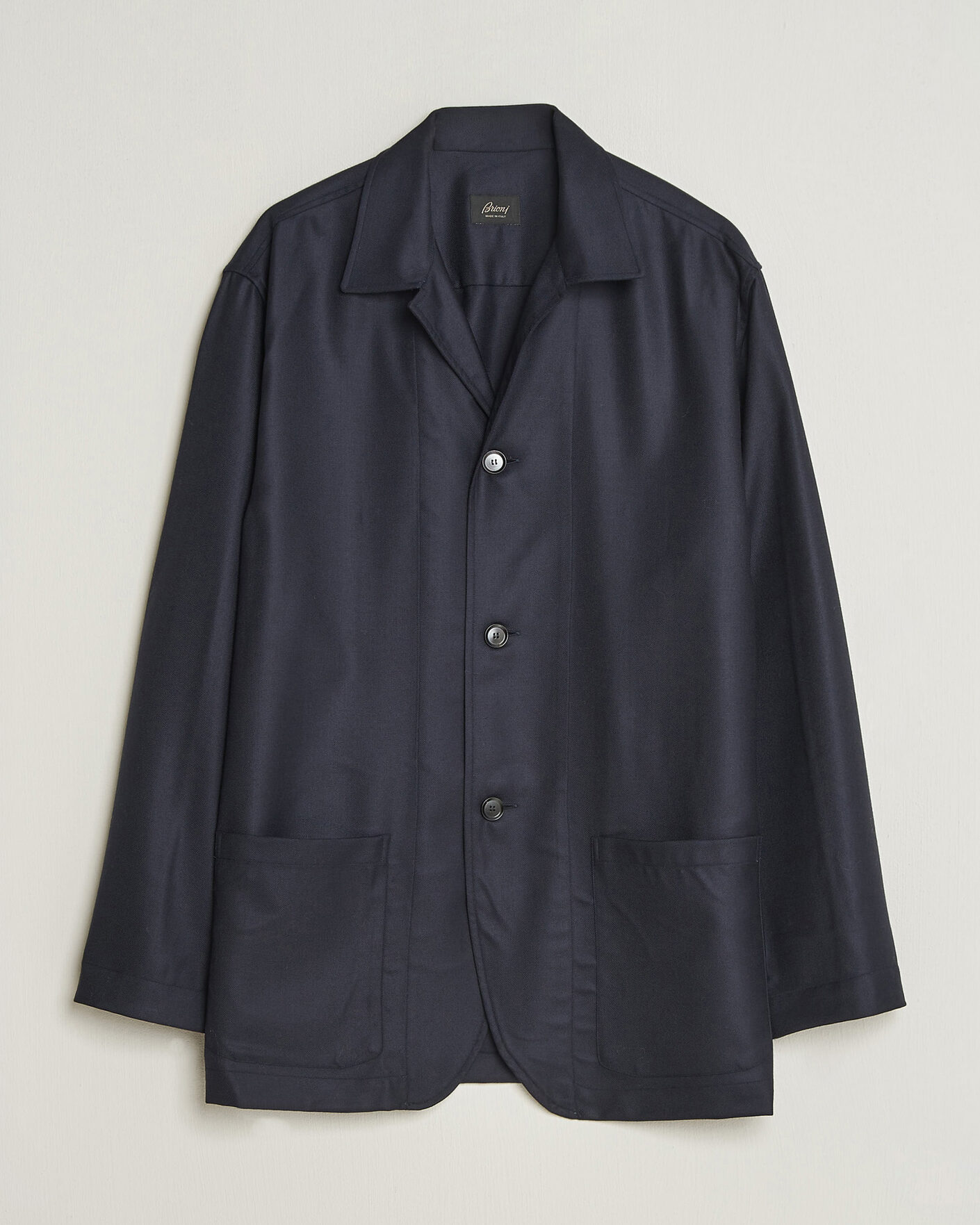 Uomini | Giacche | Brioni | Wool/Cashmere Shirt Jacket Navy