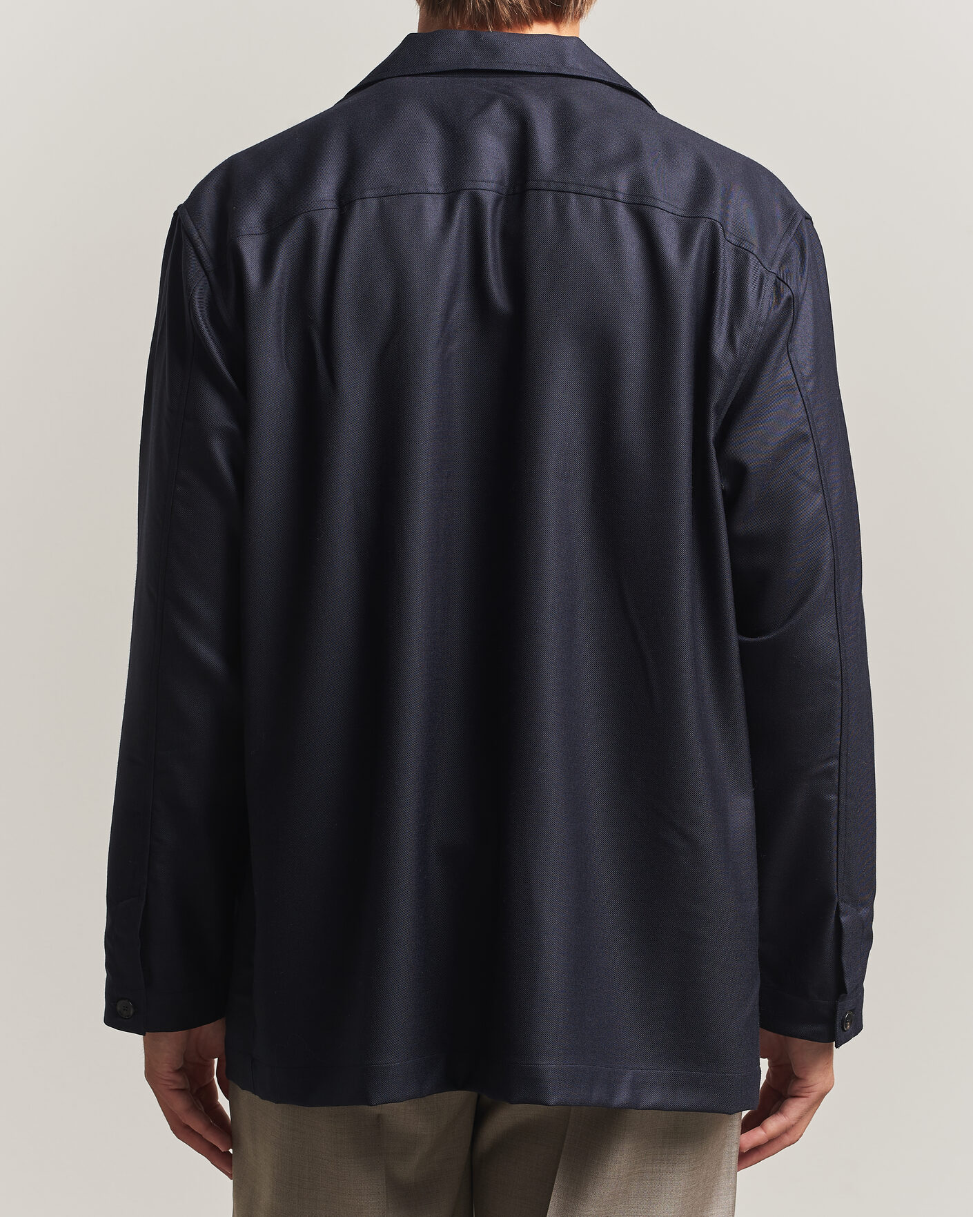 Uomini | Giacche | Brioni | Wool/Cashmere Shirt Jacket Navy