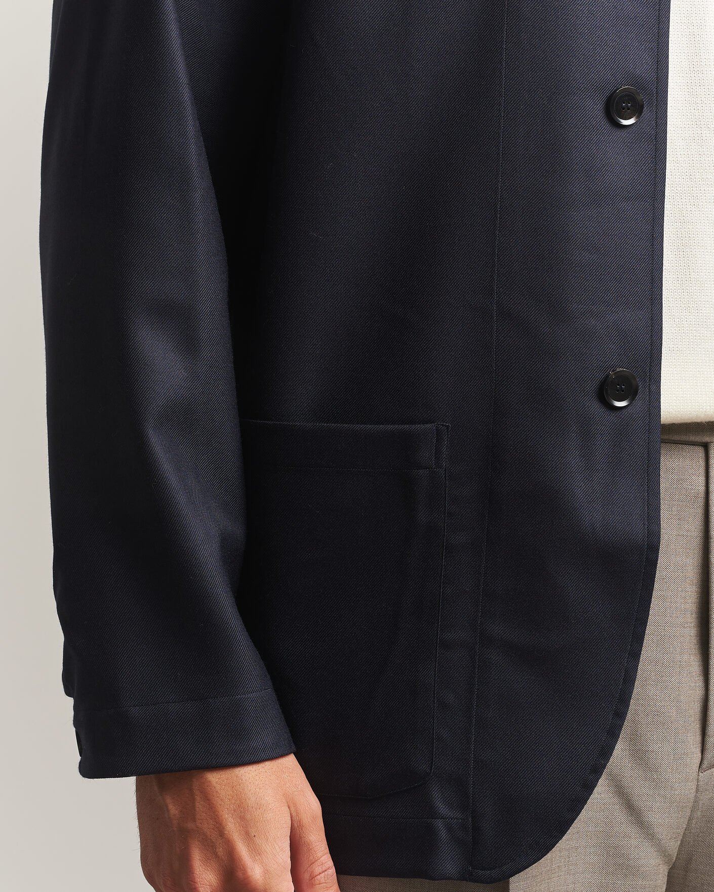 Uomini | Giacche | Brioni | Wool/Cashmere Shirt Jacket Navy