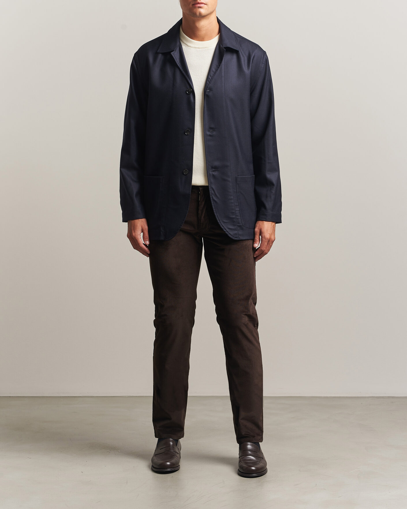 Uomini | Pantaloni | Brioni | 5-Pocket Corduroy Pants Dark Brown