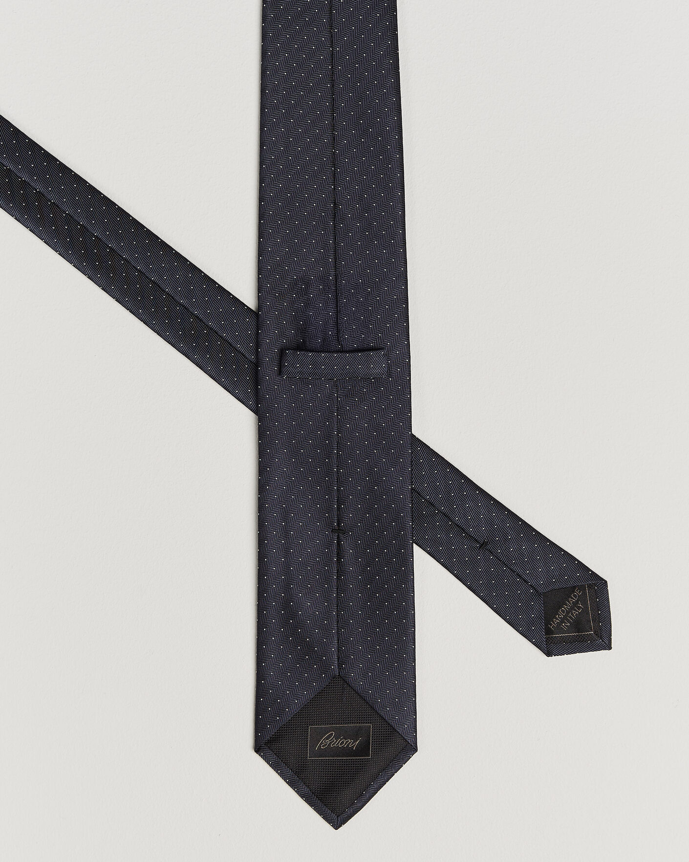 Uomini | Cravatte | Brioni | Jacquard Dot Silk Tie Navy