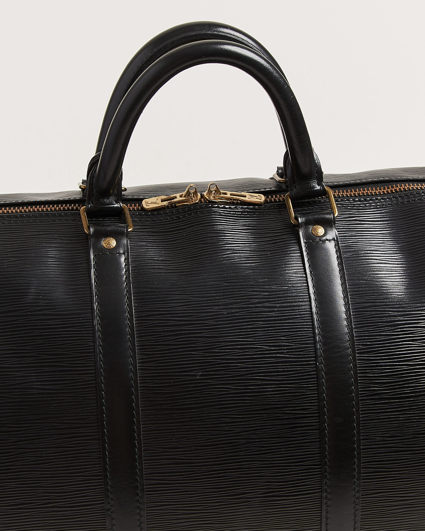Uomini | Pre-Owned & Vintage Bags | Louis Vuitton Pre-Owned | Keepall 55 Epi Leather Black