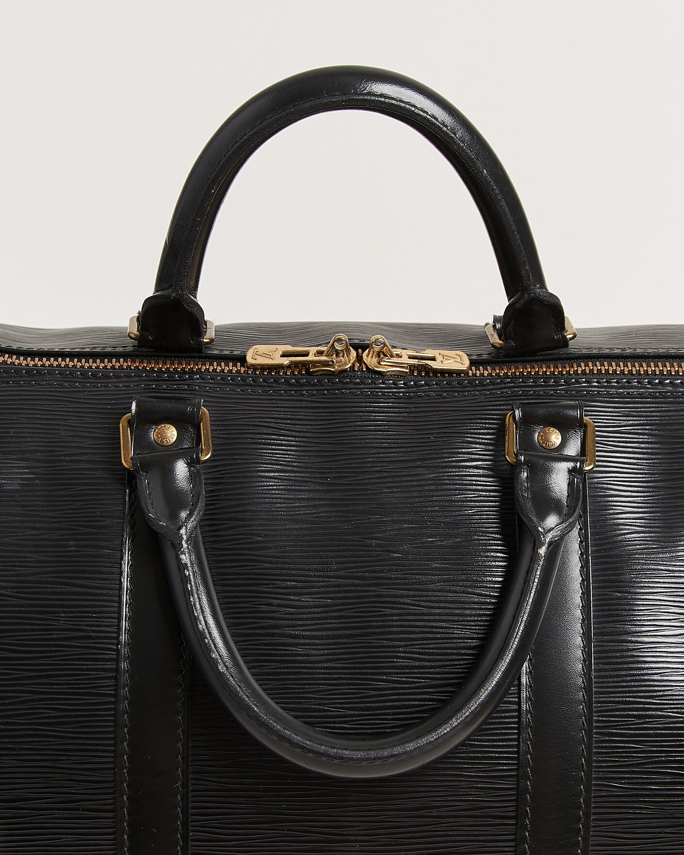 Uomini | Pre-Owned & Vintage Bags | Louis Vuitton Pre-Owned | Keepall 55 Epi Leather Black