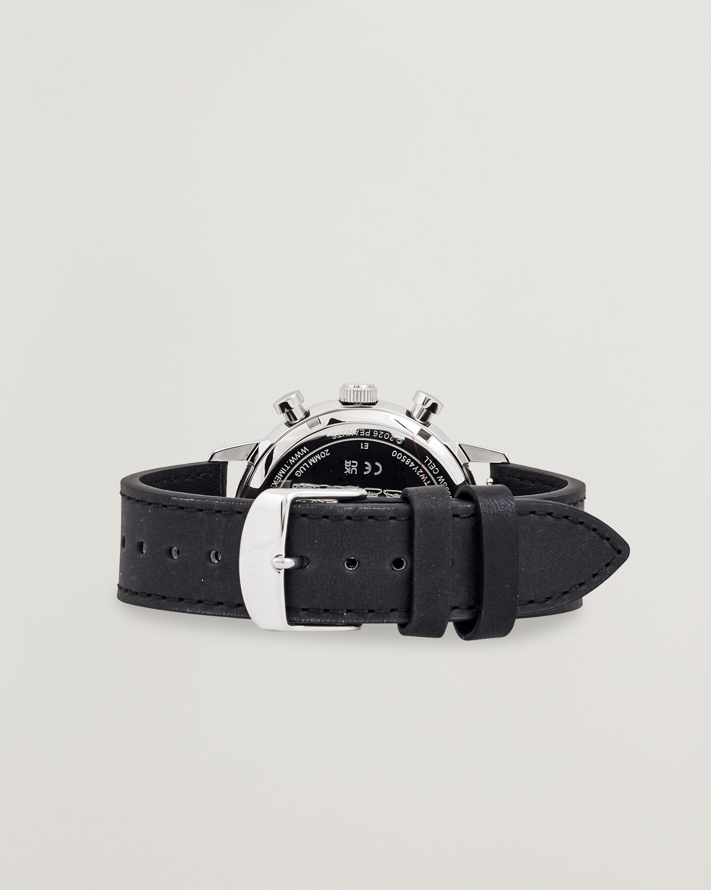 Uomini | Timex Timex x Peanuts Chrono Cool Joe Leather 40mm Black Dial | Timex | x Peanuts Chrono Cool Joe Leather 40mm Black Dial