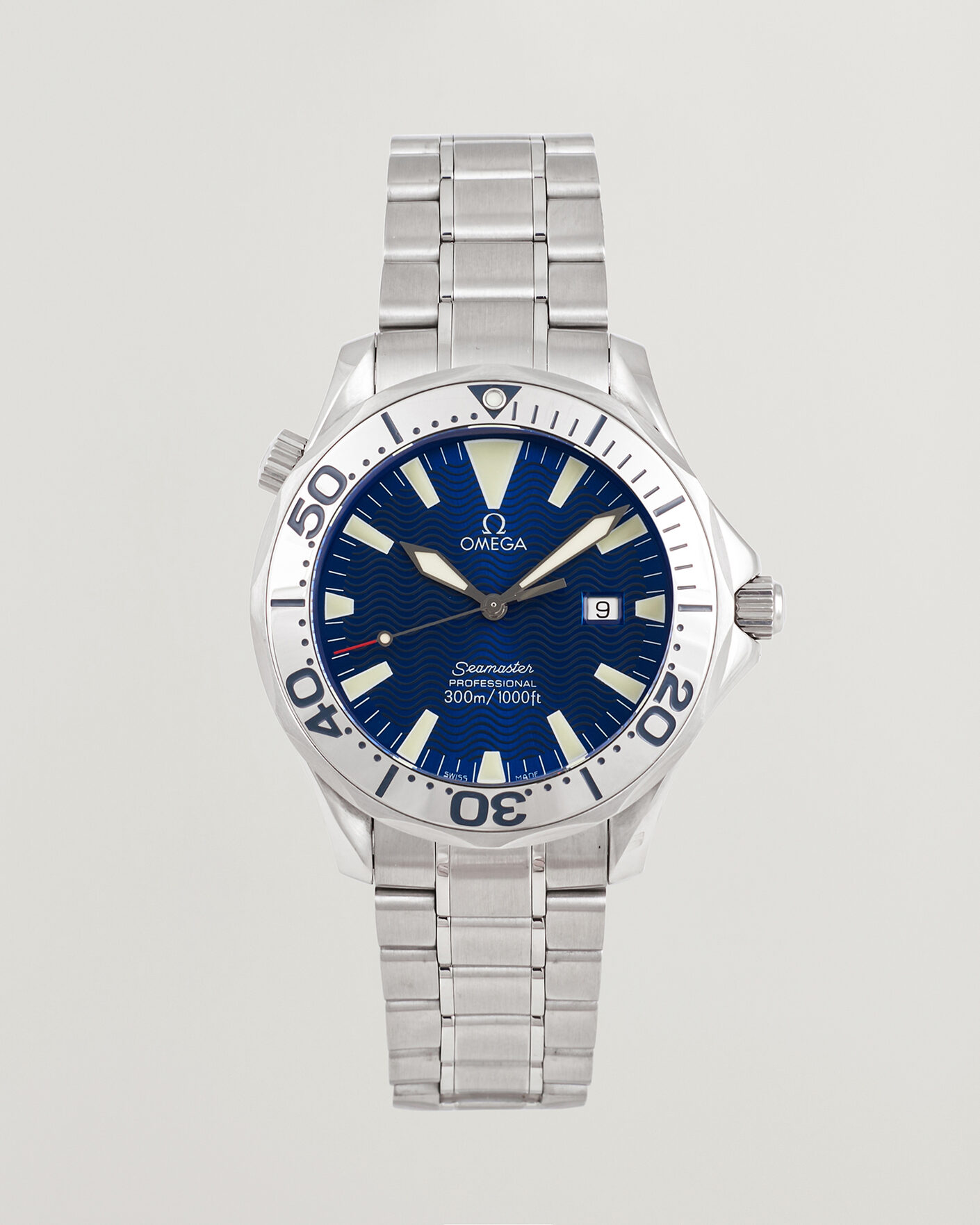 Uomini | Pre-Owned & Vintage Watches | Omega Pre-Owned | Seamaster 300M Electric Blue