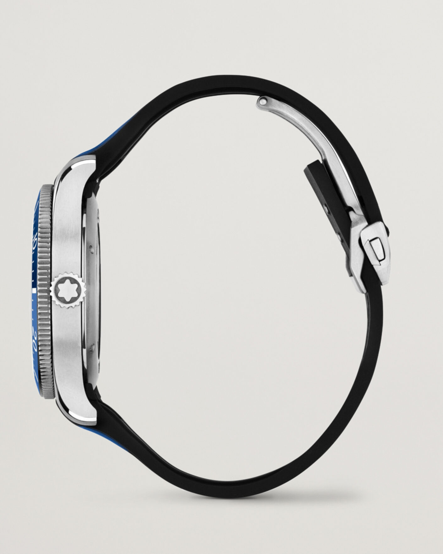 Uomini | Montblanc Iced Sea Automatic Date Rubber Strap Blue | Montblanc | Iced Sea Automatic Date Rubber Strap Blue