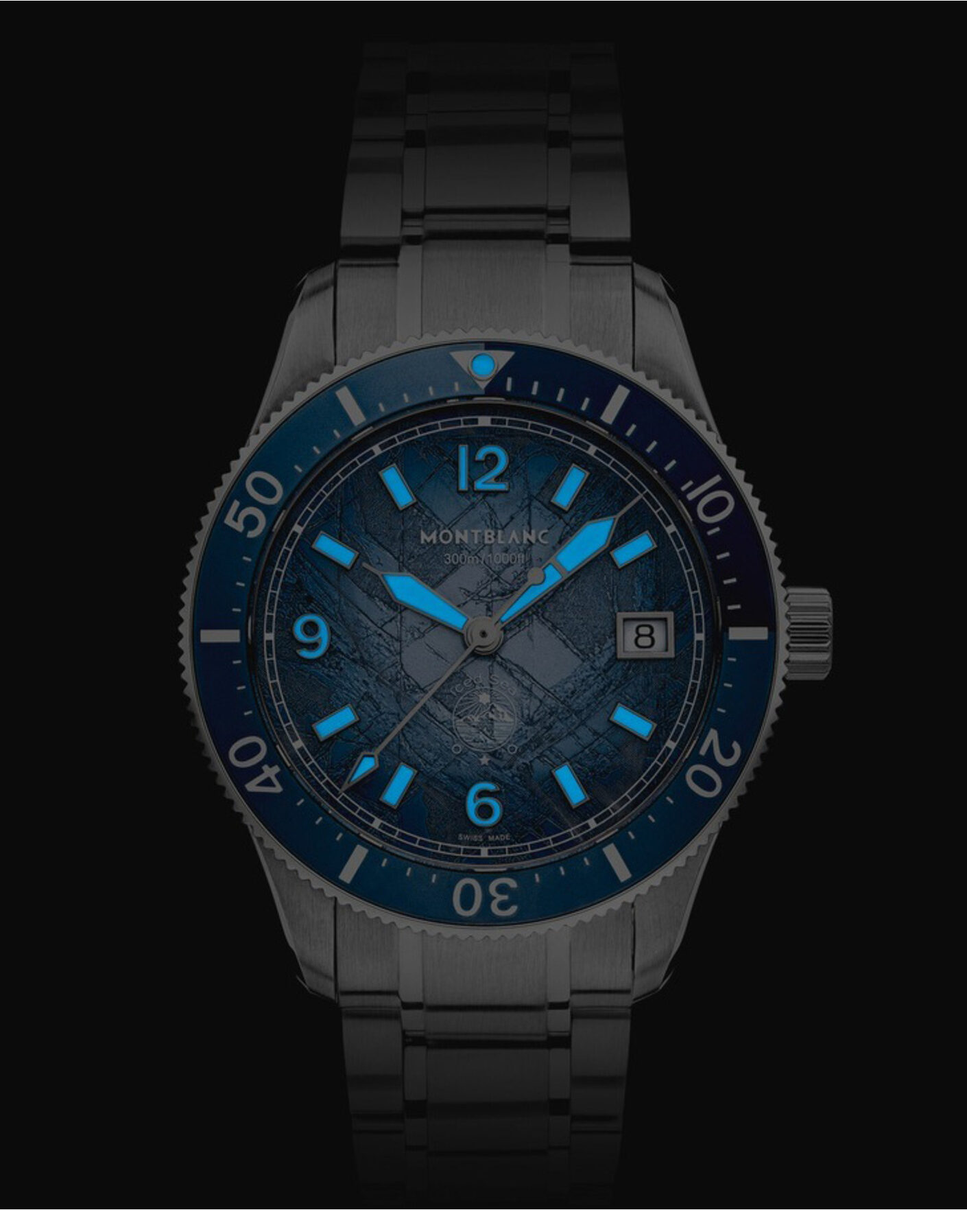 Uomini | Montblanc Iced Sea Automatic Date 0 Oxygen Light Blue | Montblanc | Iced Sea Automatic Date 0 Oxygen Light Blue