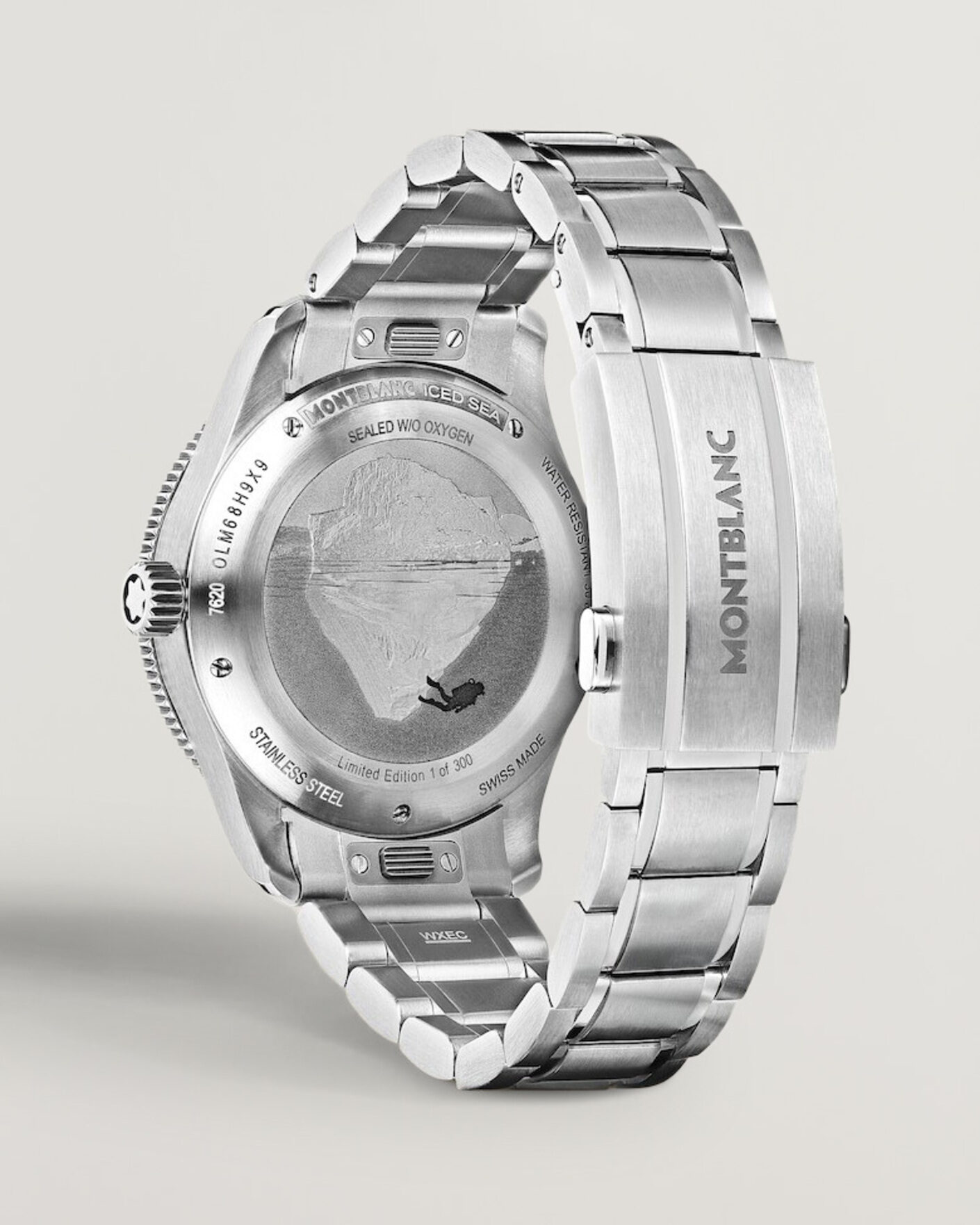 Uomini | Cinturino in acciaio inossidabile | Montblanc | Iced Sea Automatic Date 0 Oxygen Limited Red