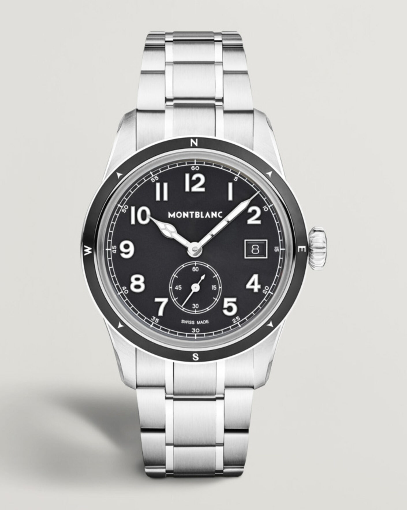 Uomini | Cinturino in acciaio inossidabile | Montblanc | 1858 Small Second 0 Oxygen Black