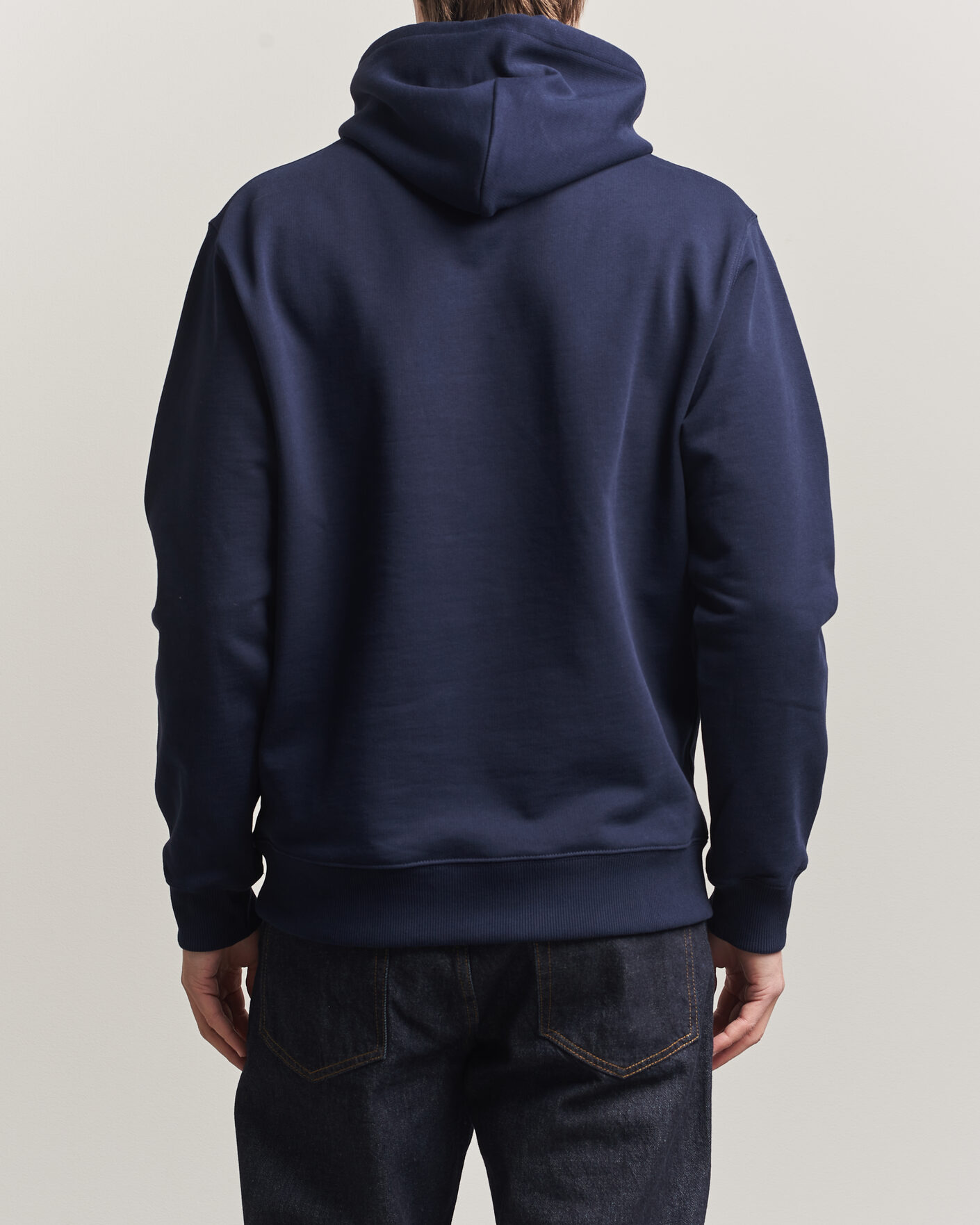 Uomini | Maglieria | Drôle de Monsieur | Classic Slogan Hoodie Navy